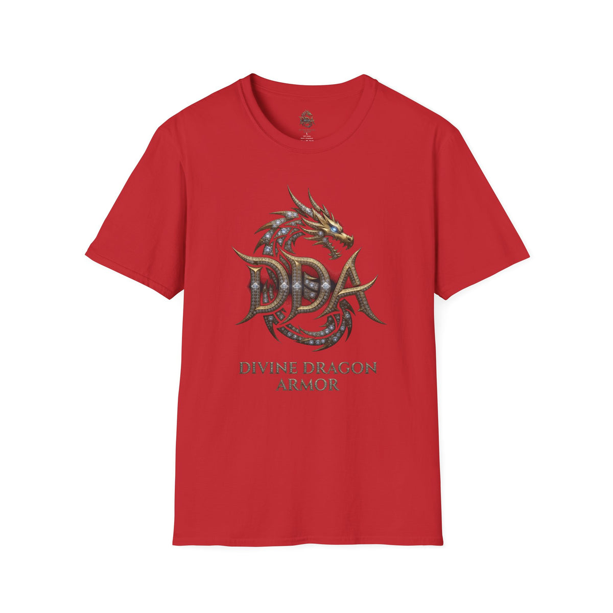 Dragon Logo Pocket T-Shirt — "DDA Divine Dragon Armor" Chest Patch
