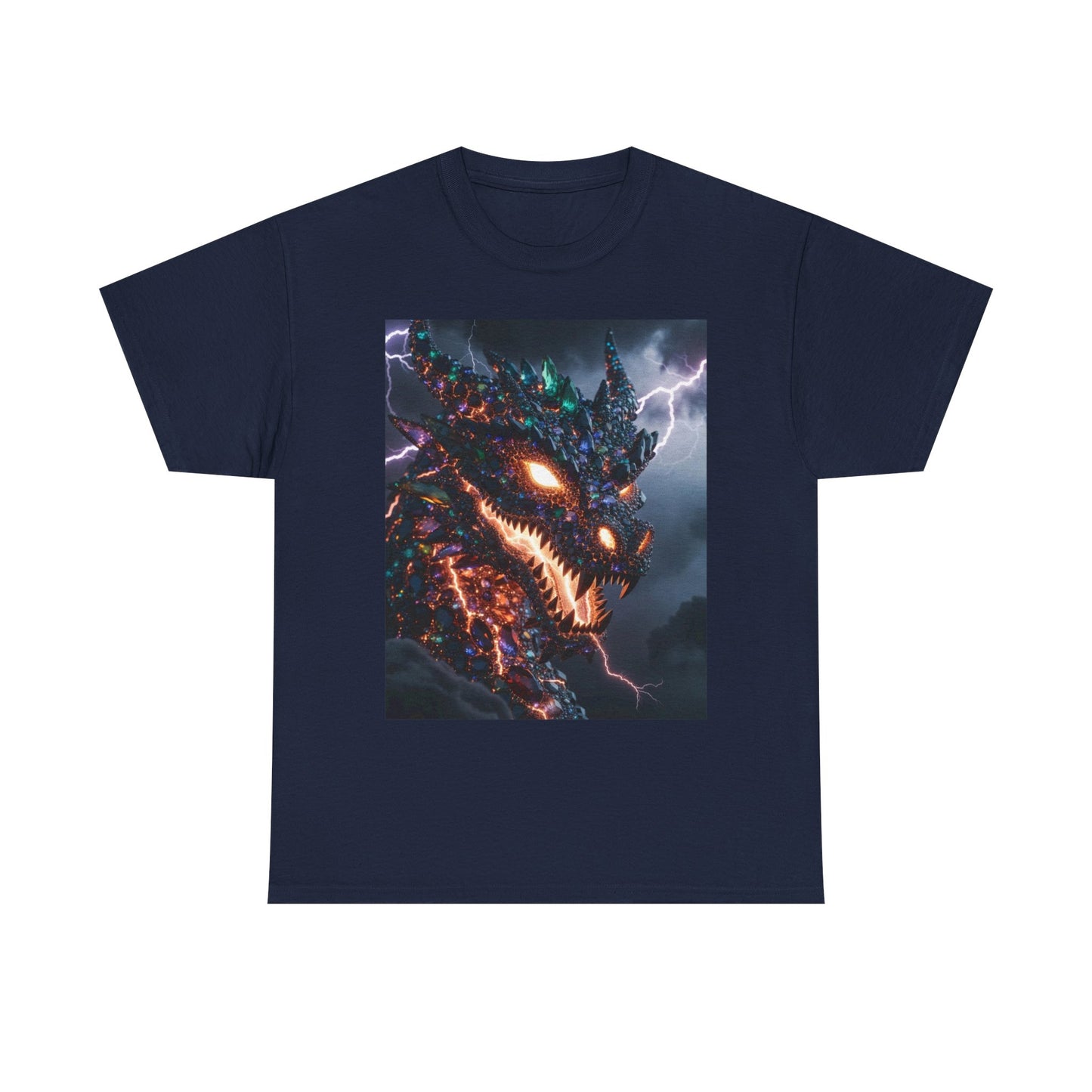 Molten Fury Dragon T‑Shirt — Lightning Kaiju Graphic Tee