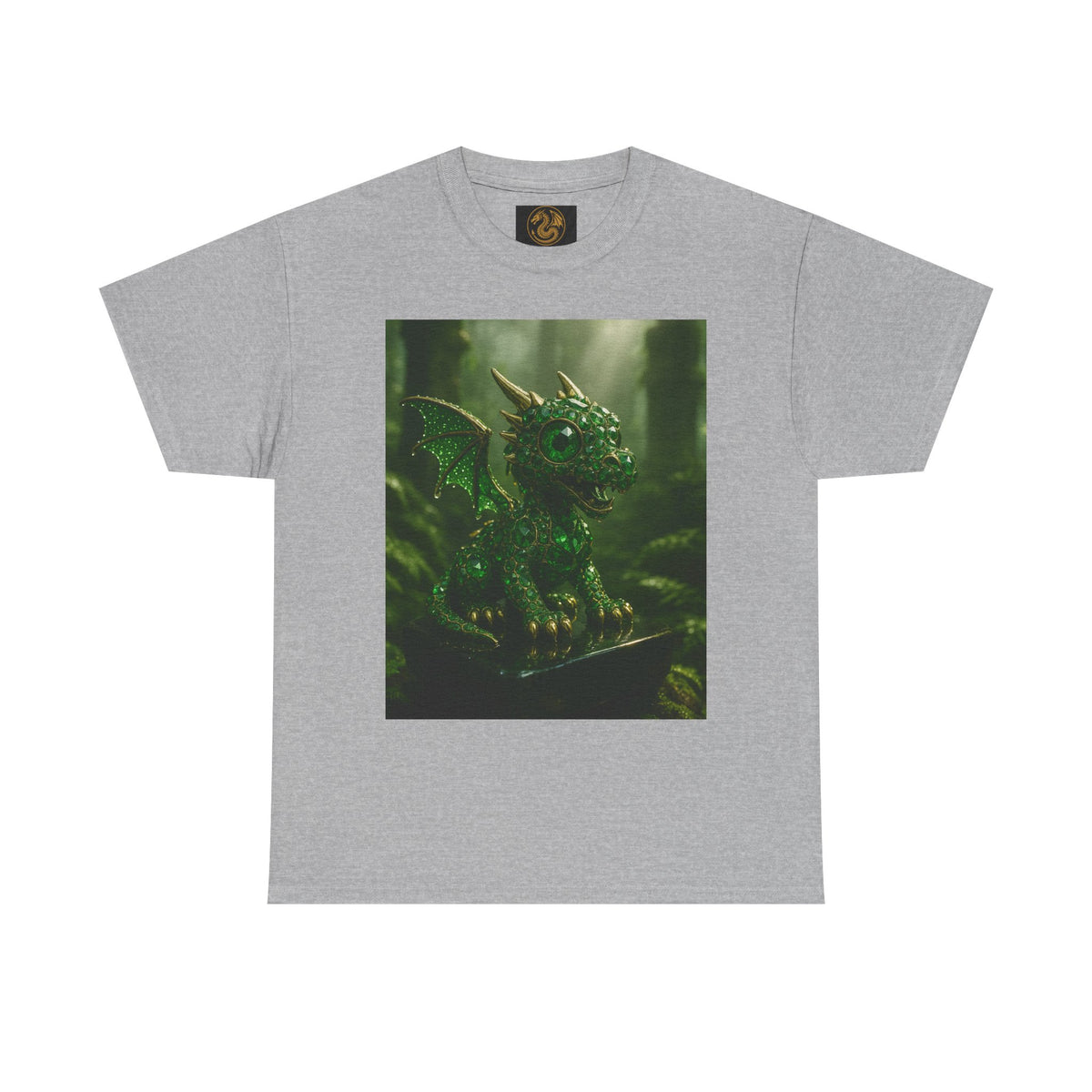 A Fantasy Dragon Graphic Tee, Heavy Cotton Shirt, Cute Dragon Top, Gifts for Dragon Lovers, Whimsical Art T-Shirt, Casual Wear
