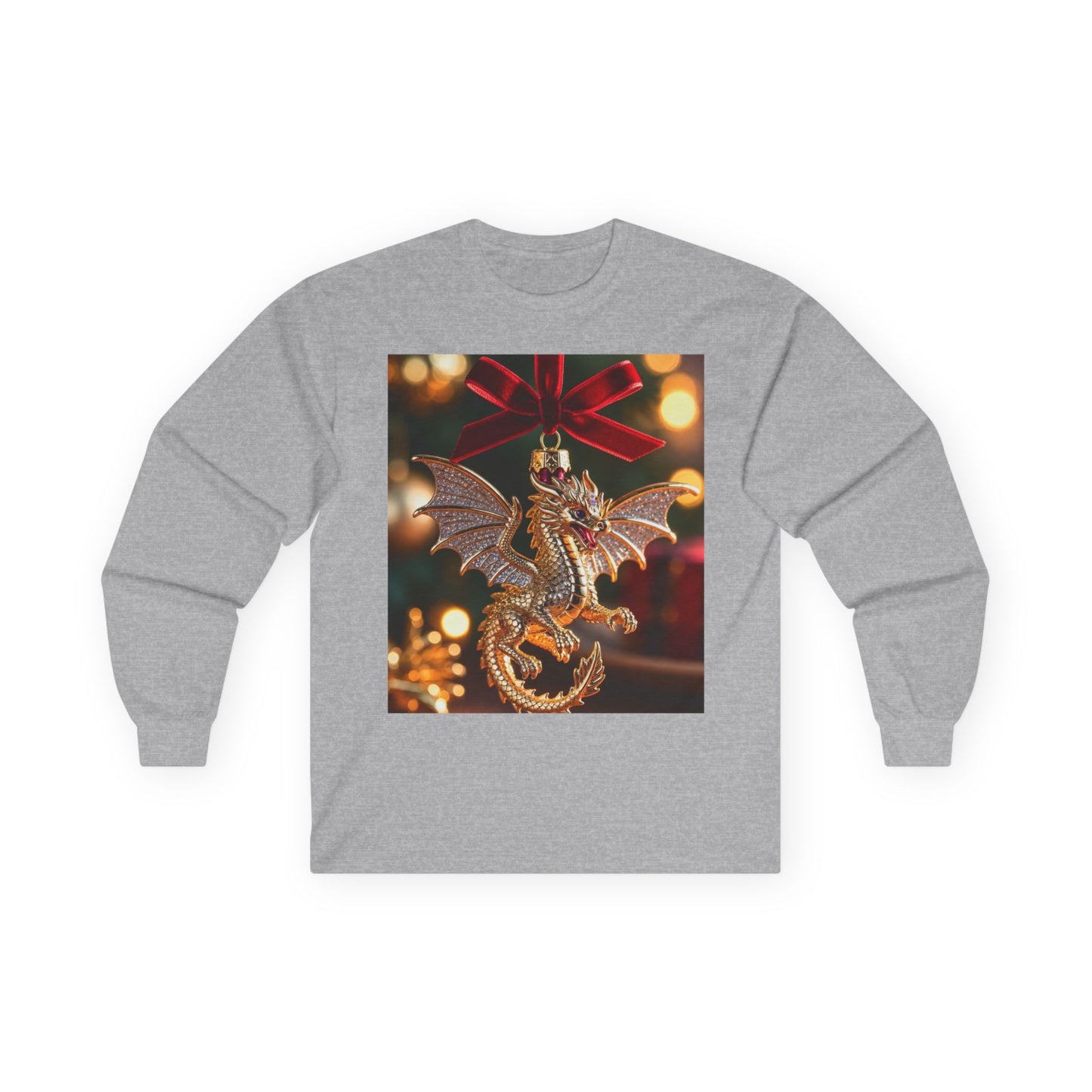 Dragon Ornament Holiday Long Sleeve Tee