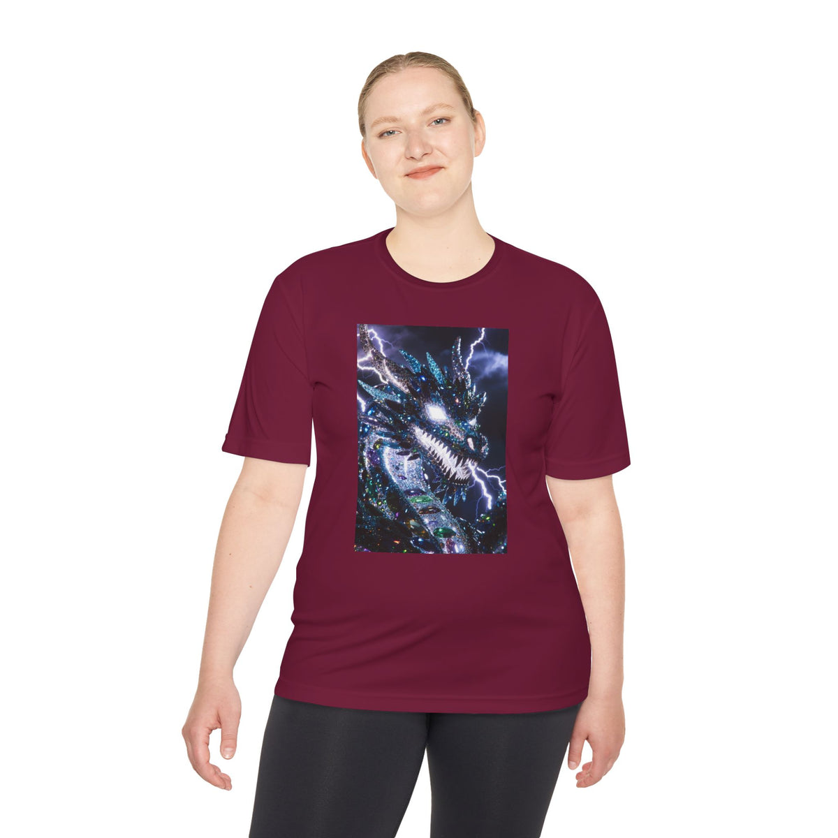 A Lightning Dragon Graphic Tee — Cosmic Fantasy Dragon Shirt