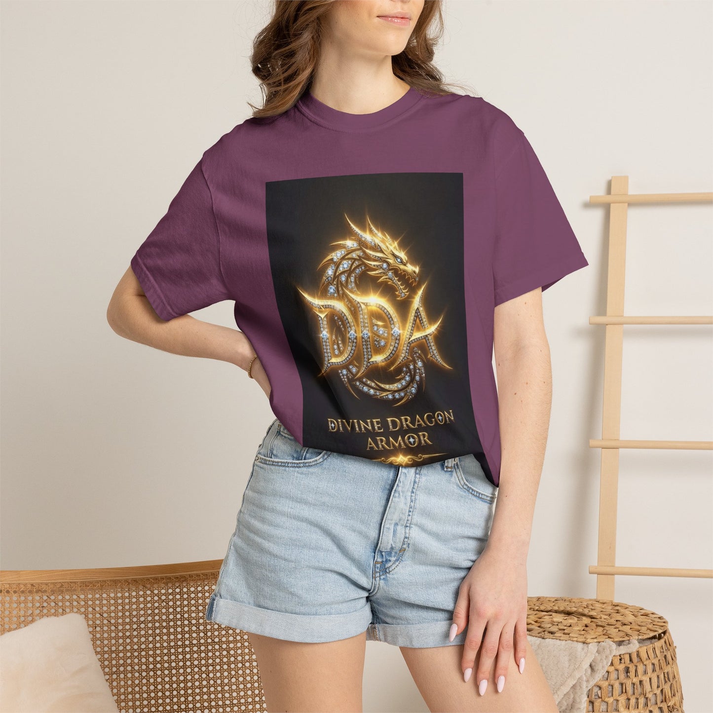 A DIVINE DRAGON ARMOR MEN OR WOMANS Garment-Dyed T-shirt