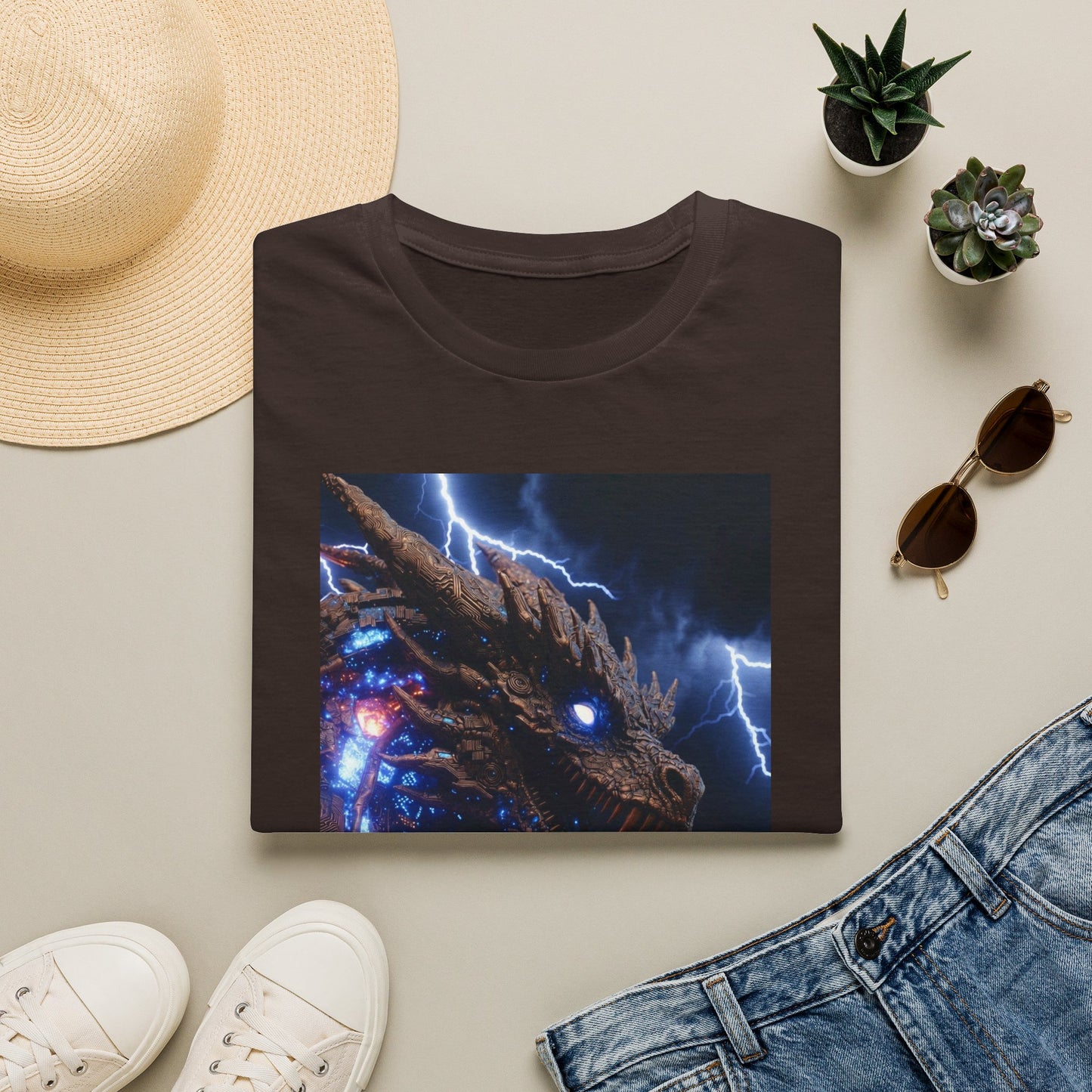 Godzilla Monster Tee — Electric Kaiju Face Graphic T-Shirt