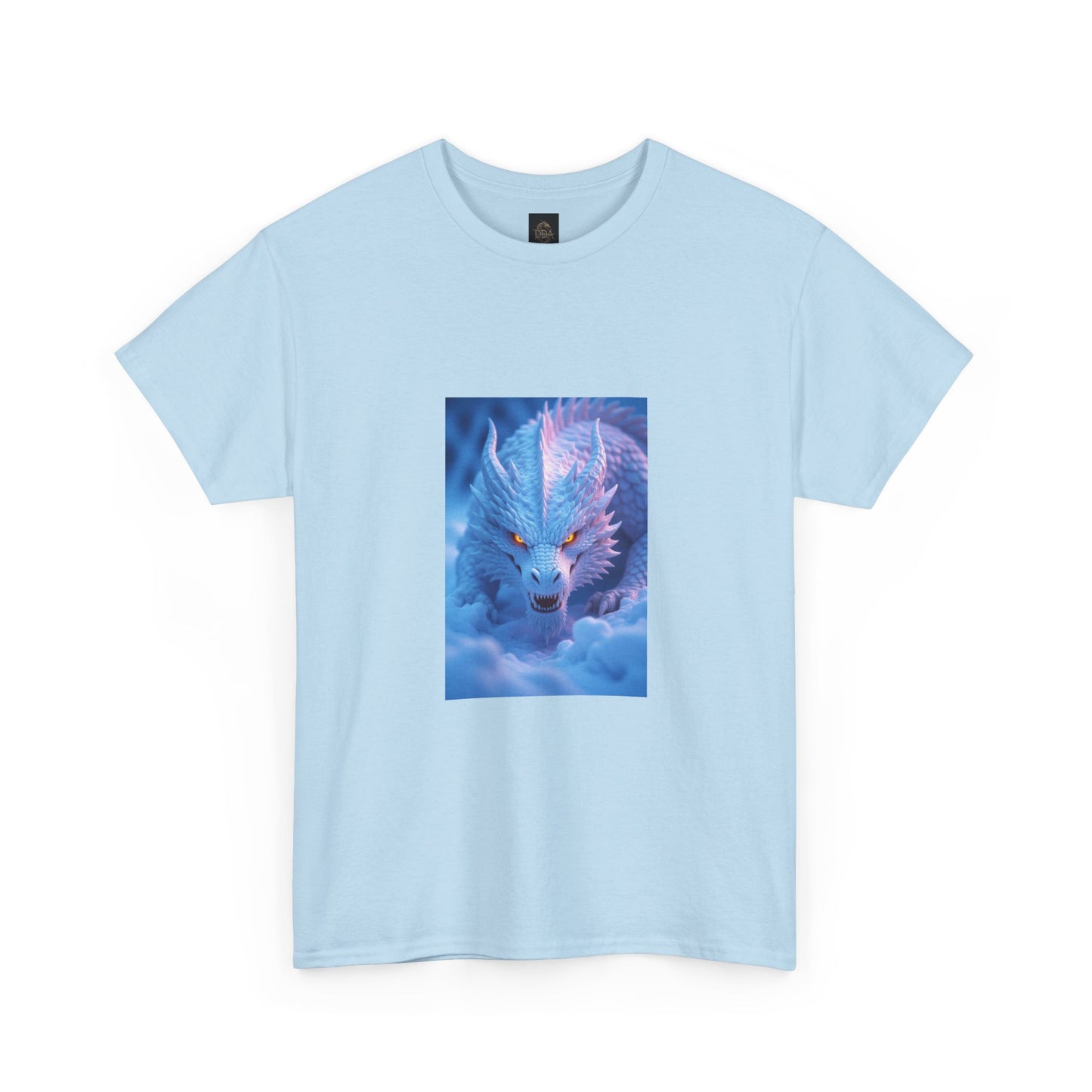 A Mystic Blue Dragon Tee — Ethereal Fantasy Animal Graphic T-Shirt
