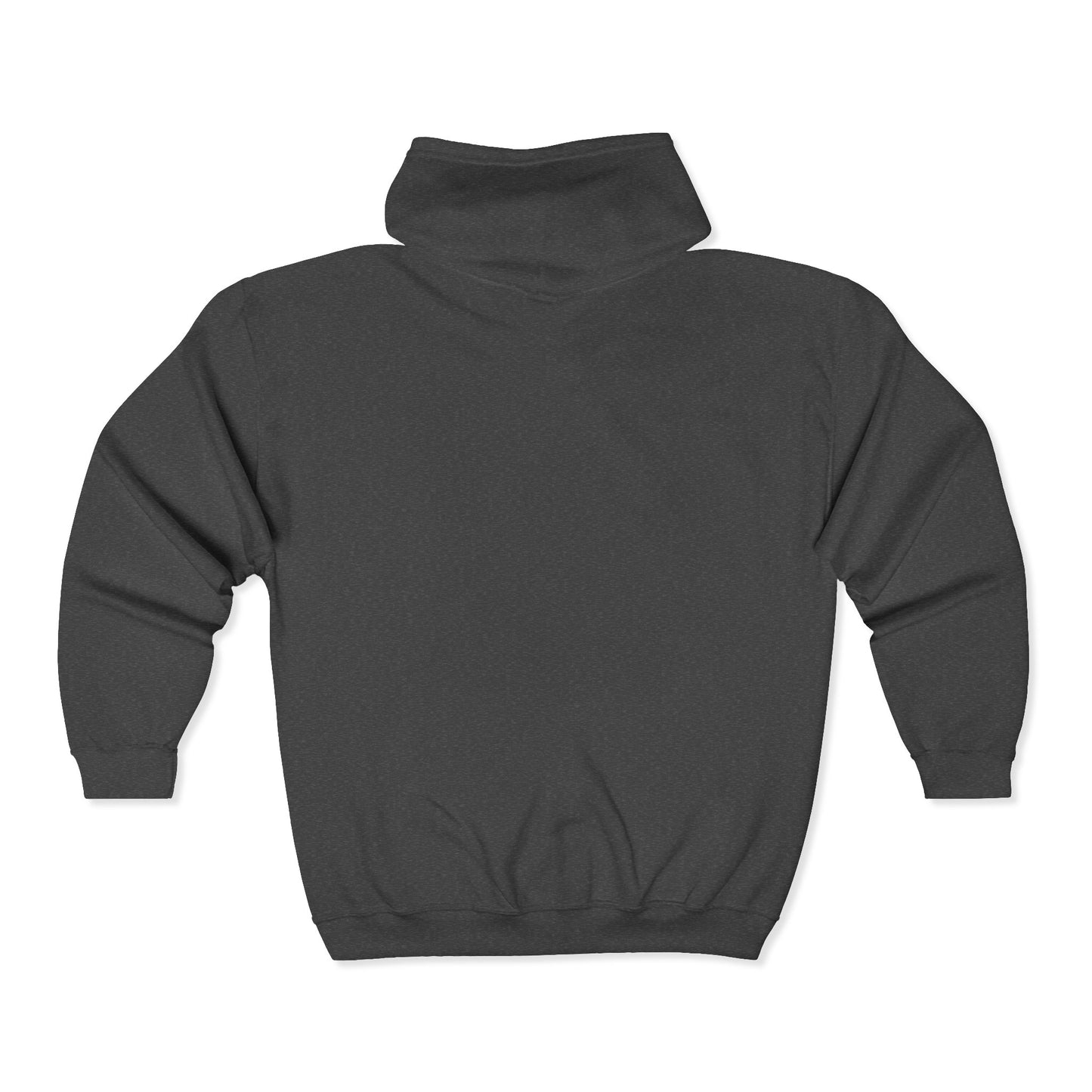 Dragon wolf Spirit Full-Zip Hoodie — Mystic Blue Wolf Portrait Zip-Up