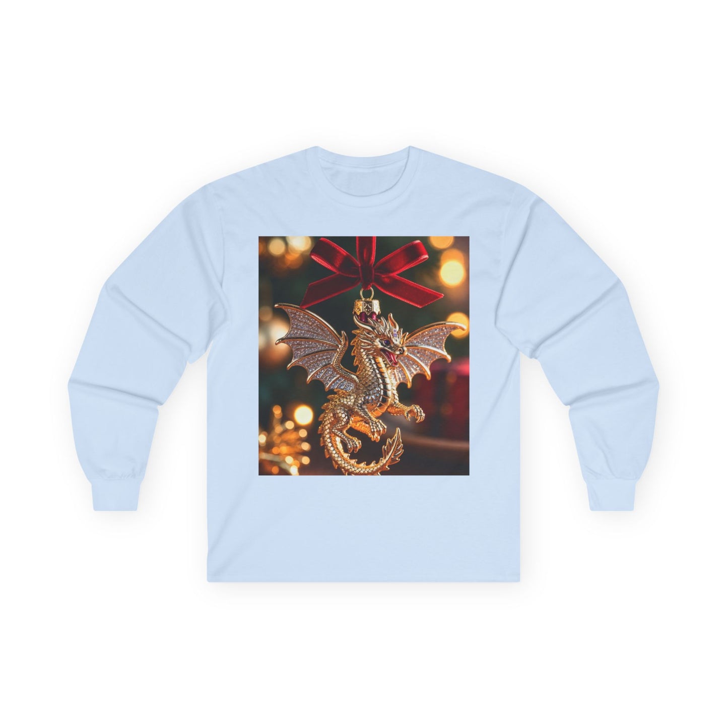 Dragon Ornament Holiday Long Sleeve Tee