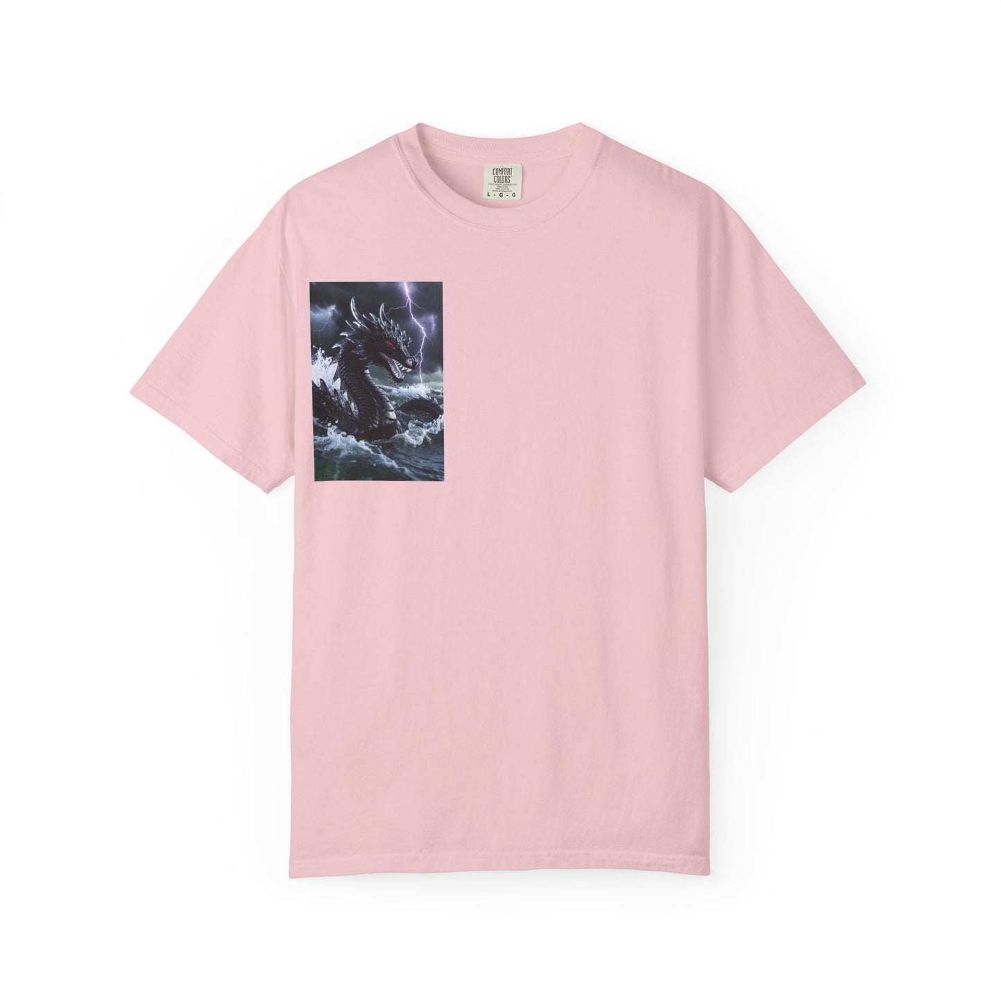 Dragon Storm Graphic T-Shirt — Dark Fantasy Chest Print