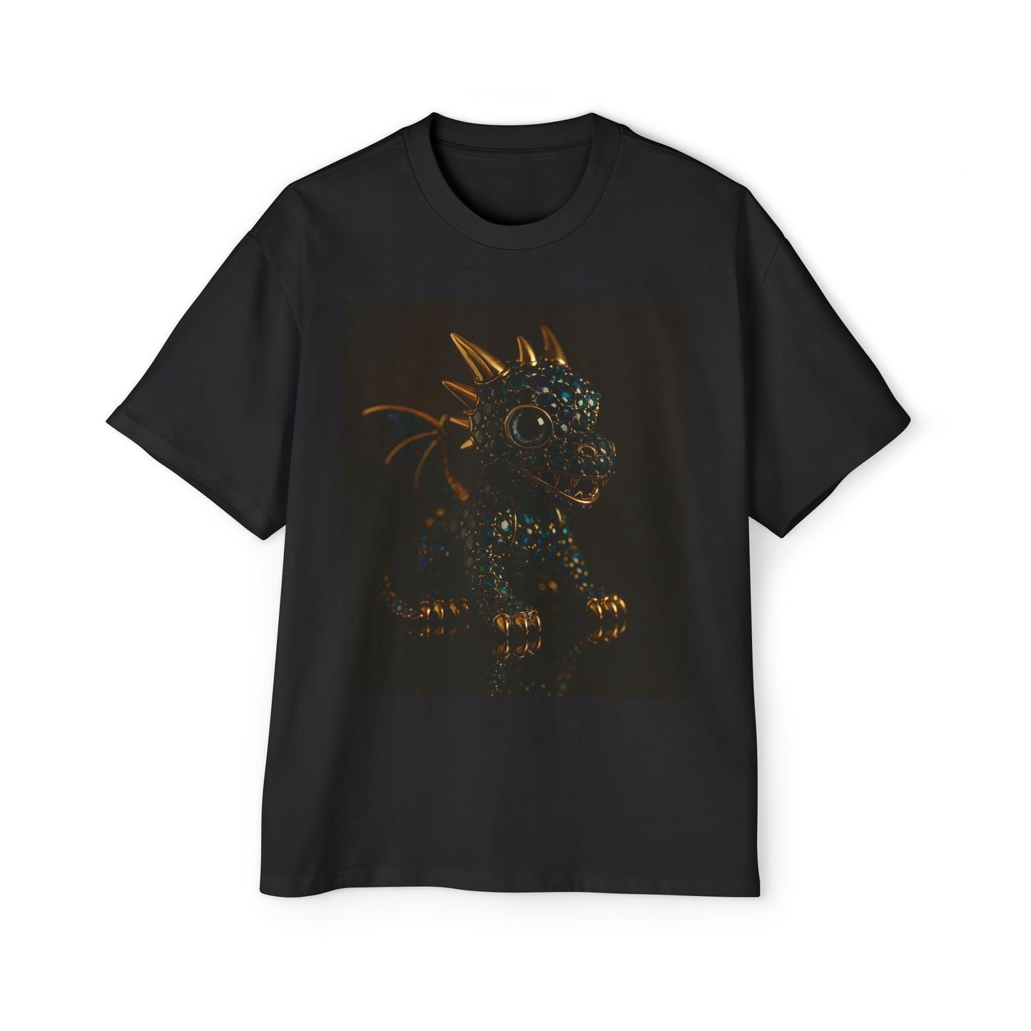 Dragon Design Oversized Tee, Casual Wear, Graphic Shirt, Gift for Fantasy Lovers, Unique T-Shirt, Perfect for Festivals and Everyday