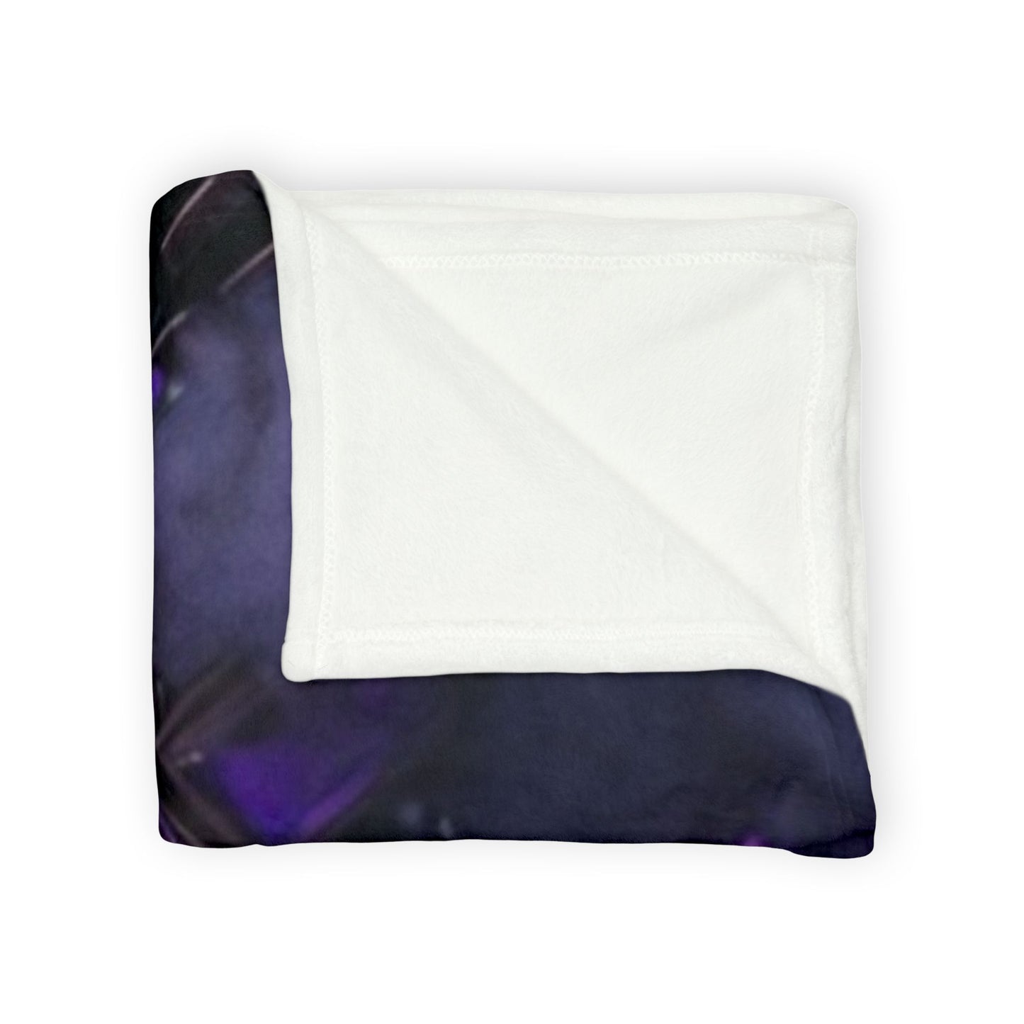 Mystic Dragon Plush Blanket — Purple Gem Dragon Fantasy Throw