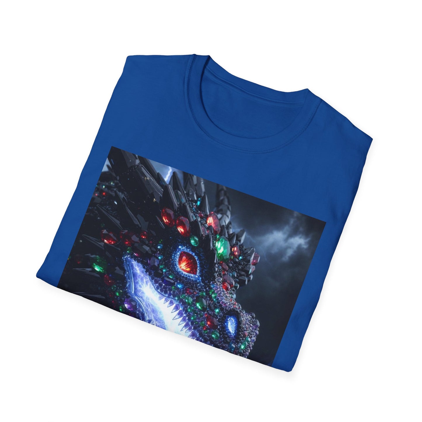 Cosmic Leviathan Shark T-Shirt — Neon Sci‑Fi Sea Monster Tee