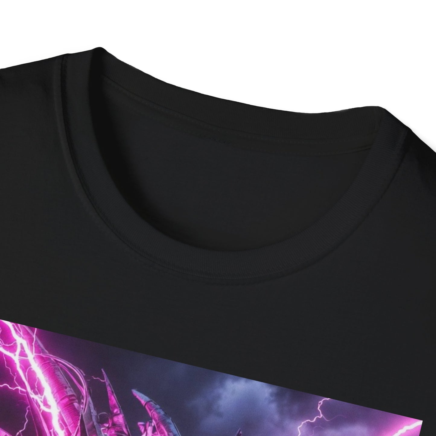 Dragon Lightning T-Shirt — Neon Purple Fantasy Dragon Graphic Tee