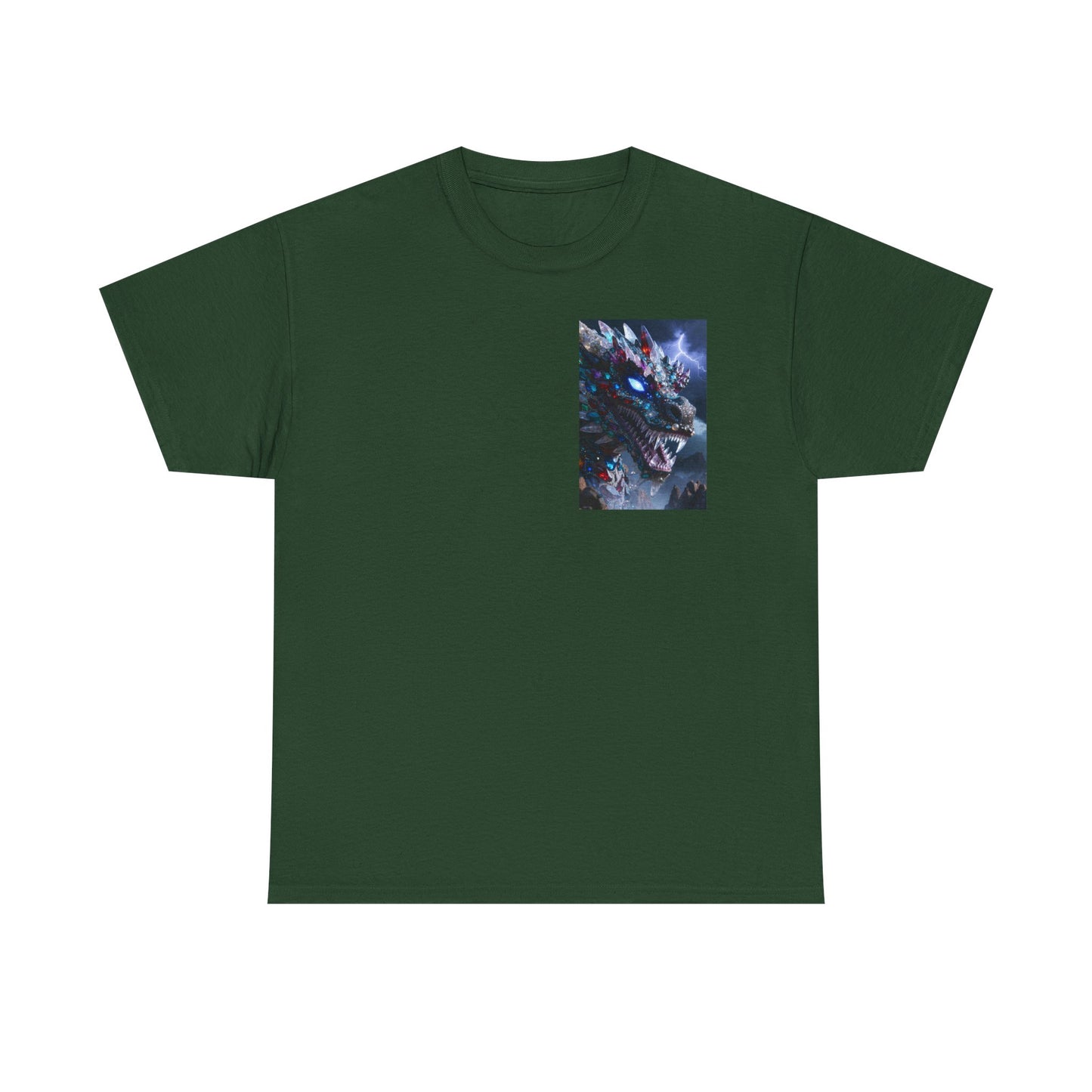 Wolf Dragon Galaxy Pocket Tee — Cosmic Wolf Graphic T-Shirt