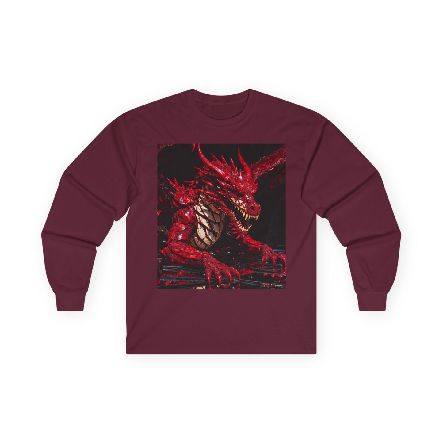 Red Dragon Artwork Long Sleeve Tee