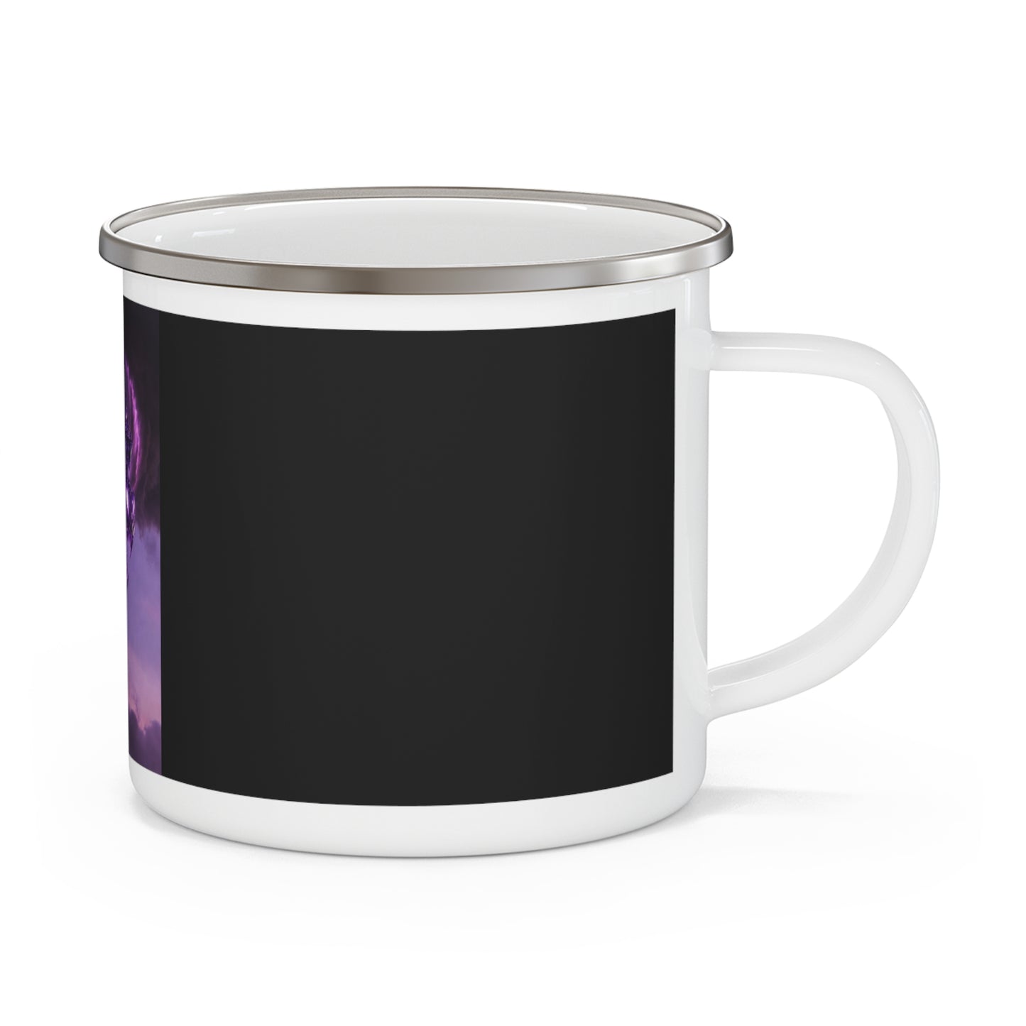 Enamel Mug — Purple Cosmic Dragon Cloud Camping Cup