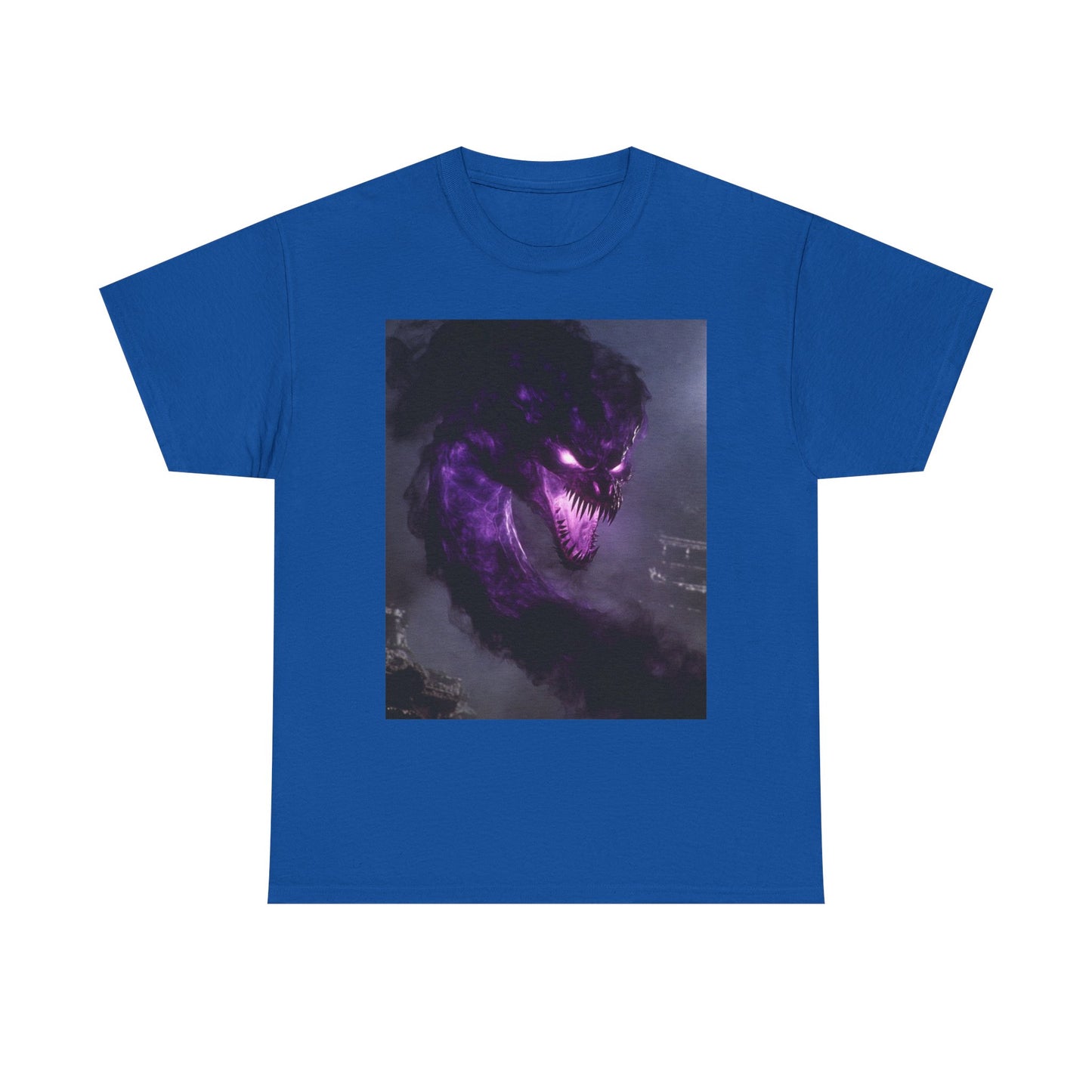 Divine Purple Dragon Ghost Heavy Cotton Tee