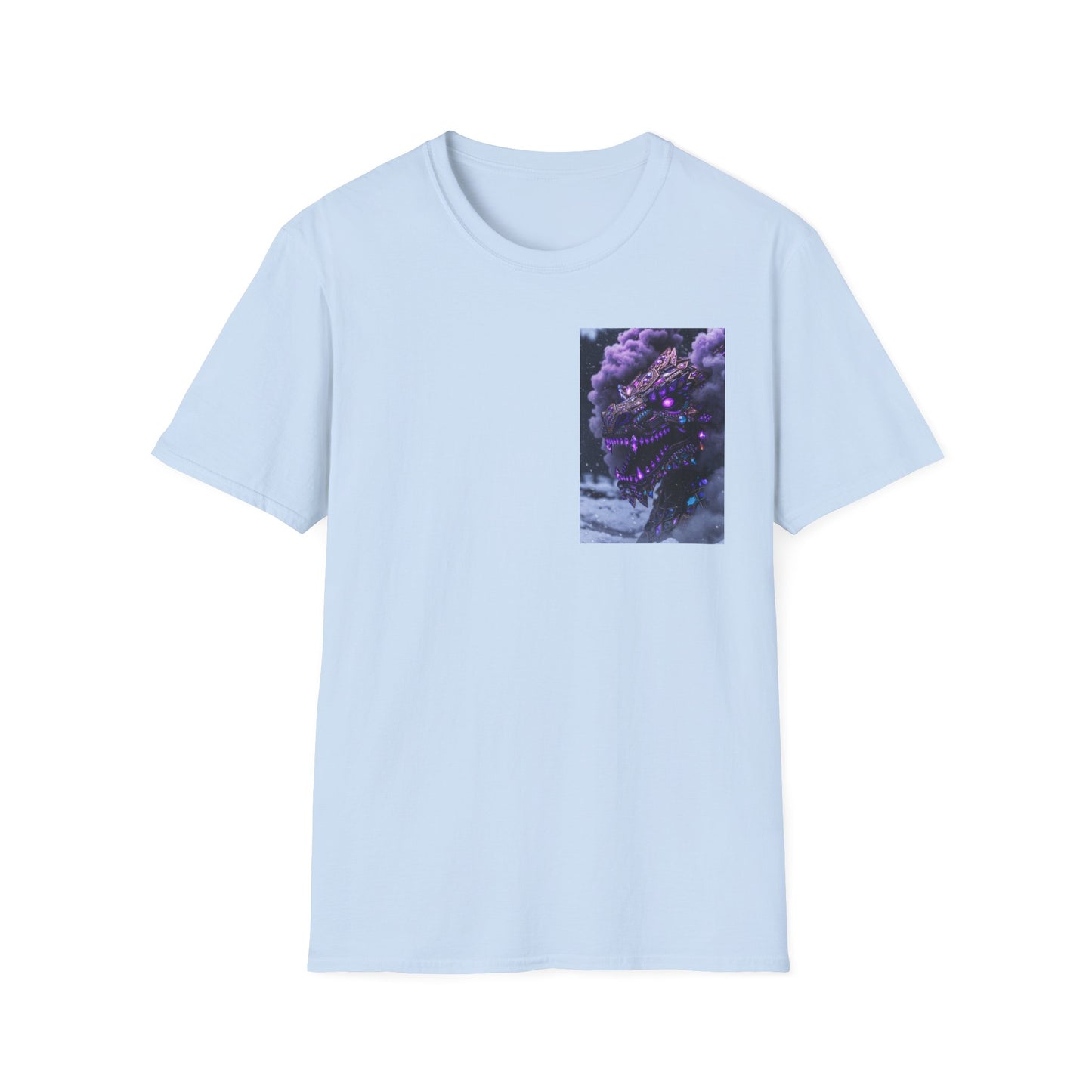 T-Shirt — Purple Nebula Tree Chest Pocket Graphic Tee