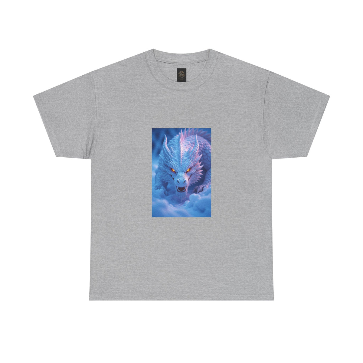 A Mystic Blue Dragon Tee — Ethereal Fantasy Animal Graphic T-Shirt