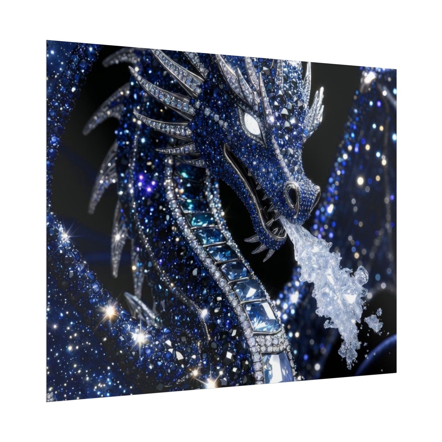 Rolled Poster — Sparkling Ice Dragon Art Print