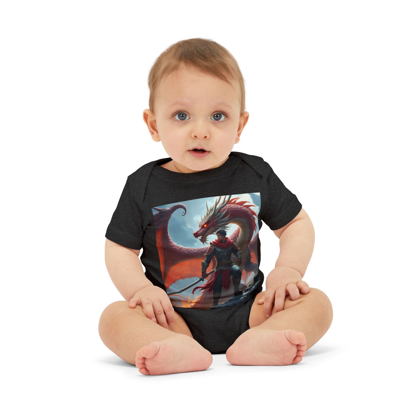 Fantasy Dragon Infant Jersey One Piece - Cute Baby Bodysuit for Game Lovers