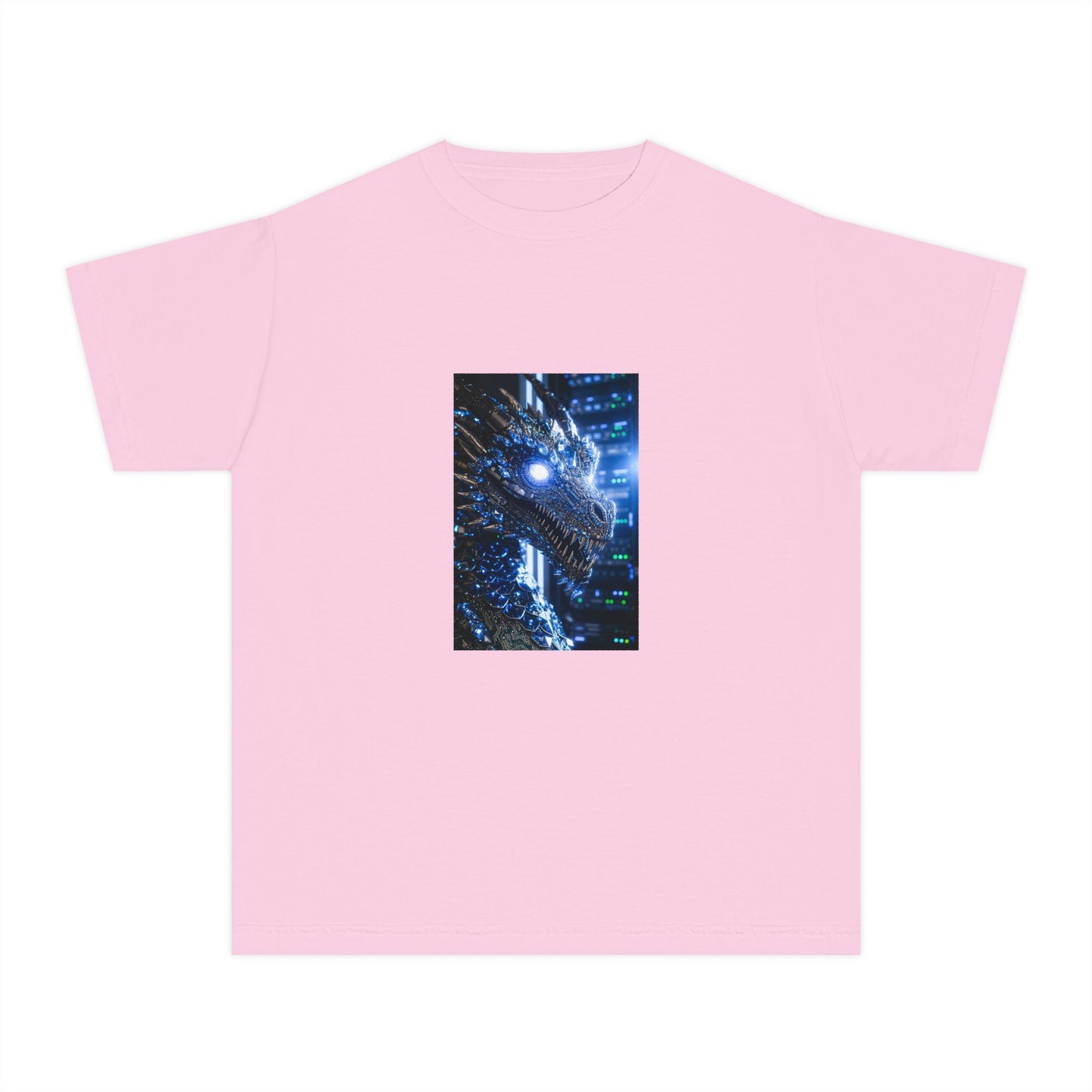 Youth Tee — Neon Dragon Galaxy Graphic