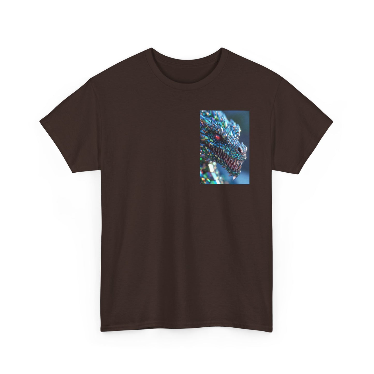 Dragon Scale Graphic Tee — Iridescent Fantasy Lizard Art Shirt