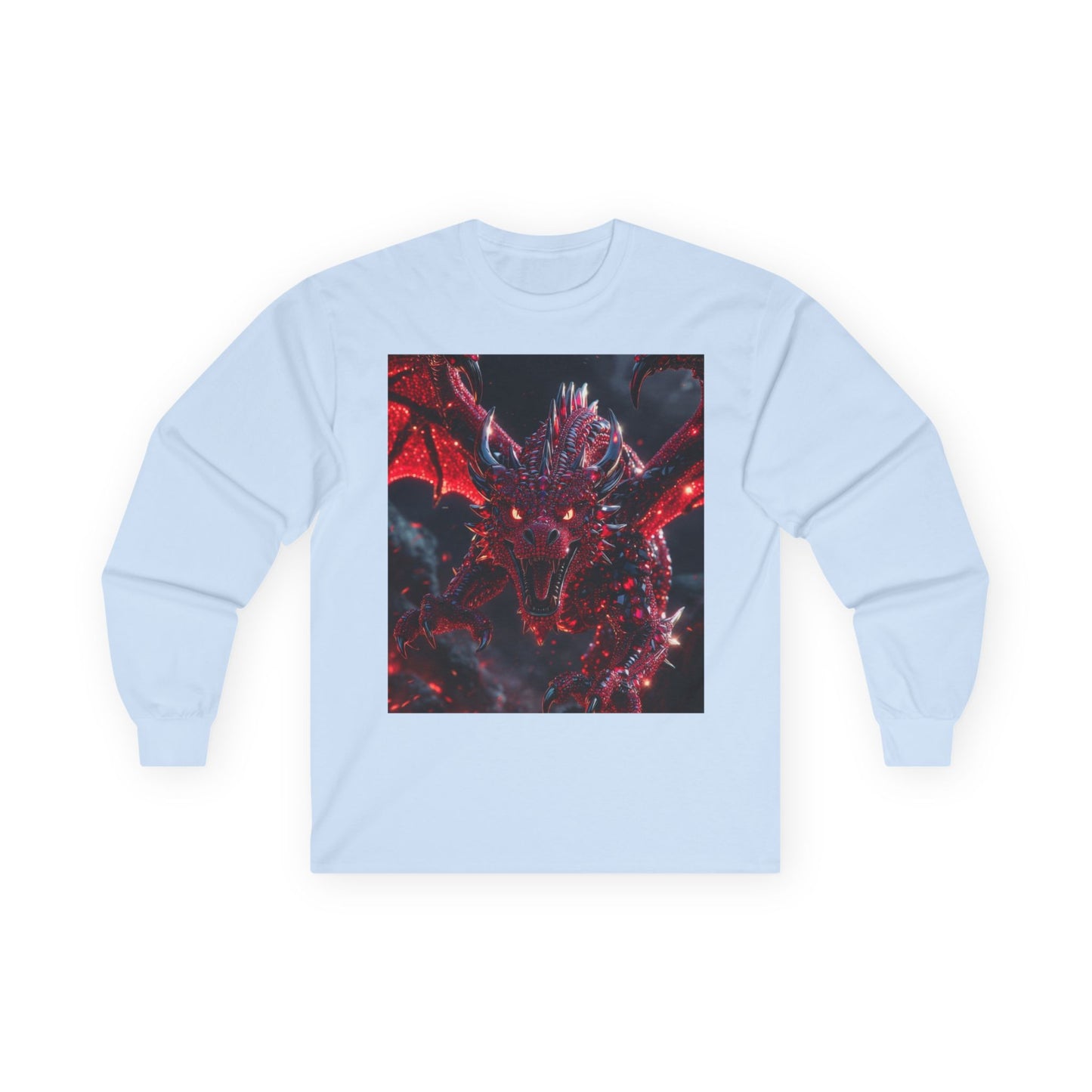 Red Dragon Fantasy Long Sleeve Tee