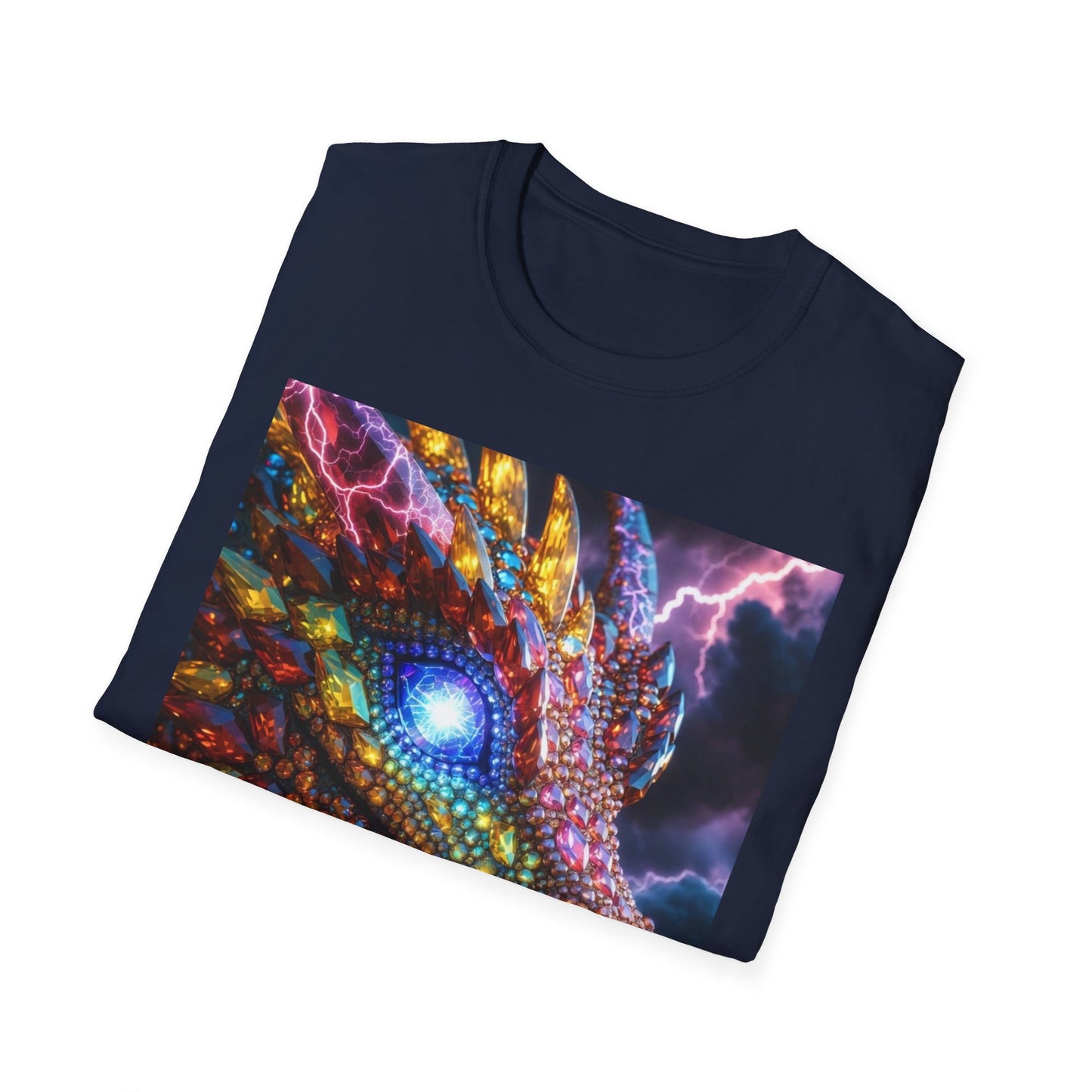 Dragon Head T-Shirt — Colorful Lightning Fantasy Graphic Tee
