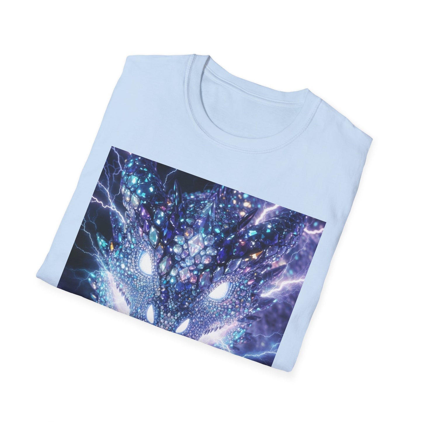 Electric Dragon T-Shirt — Neon Lightning Monster Graphic Tee