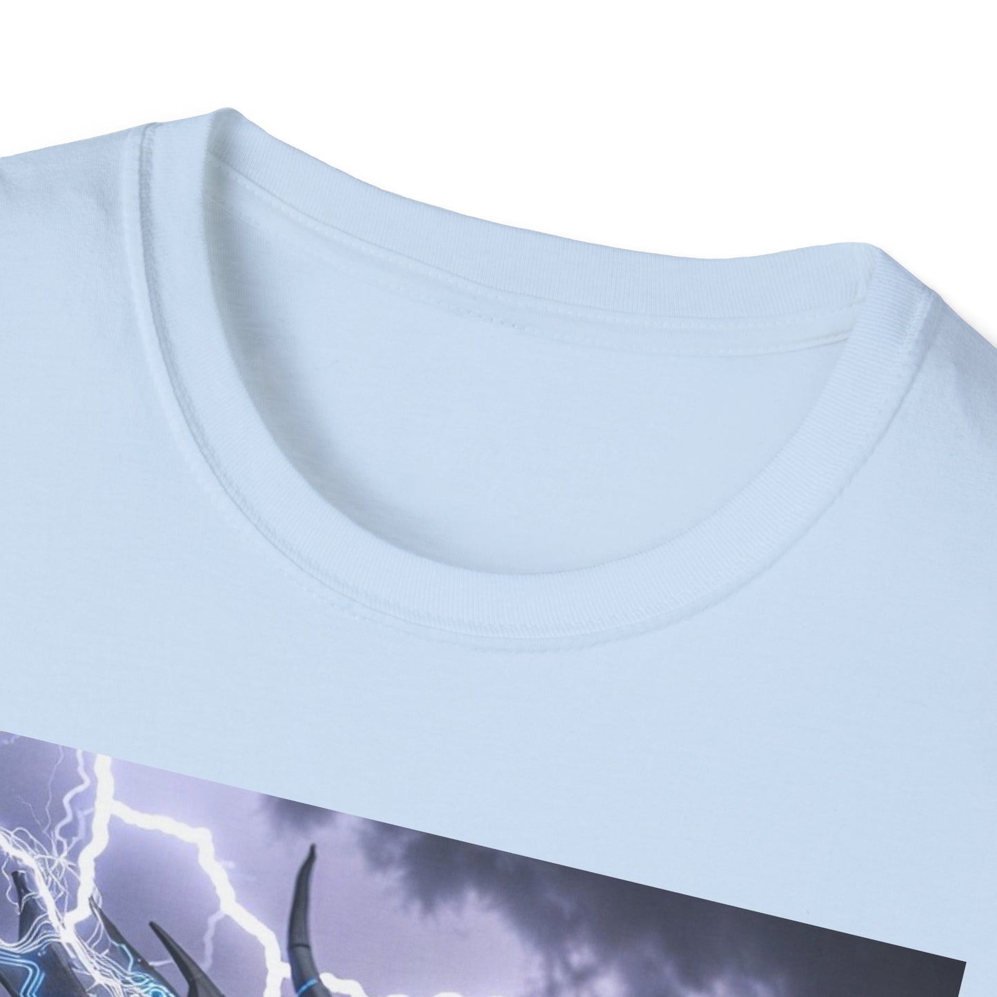 Dragon Storm T-Shirt — Electric Blue Fantasy Dragon Tee