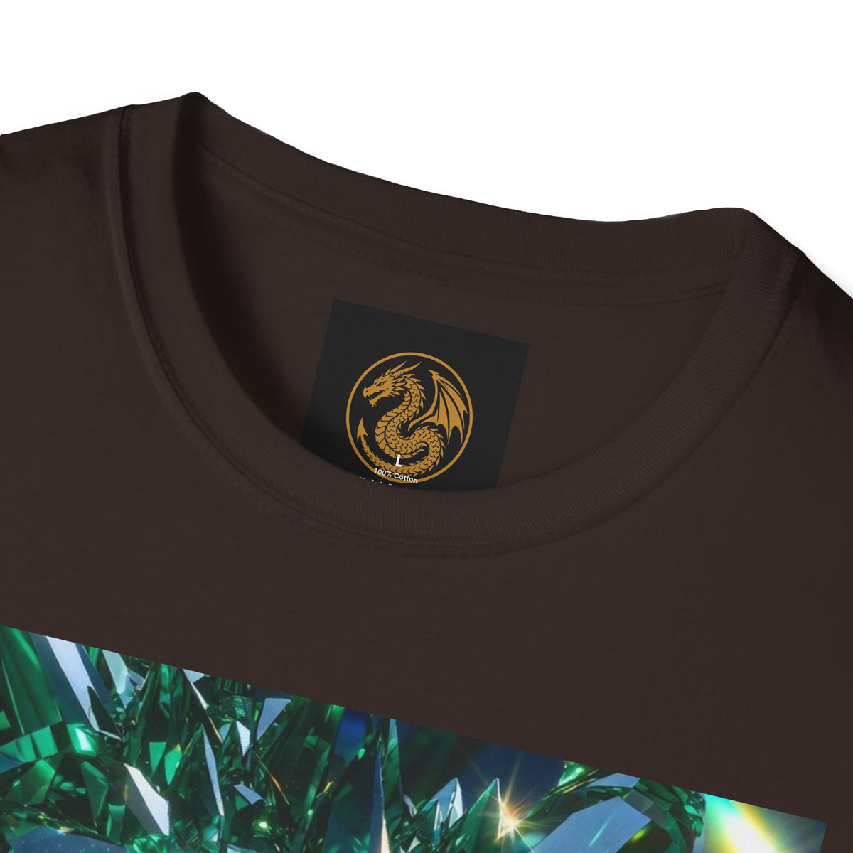 An Emerald Dragon Crystal Skull T-Shirt