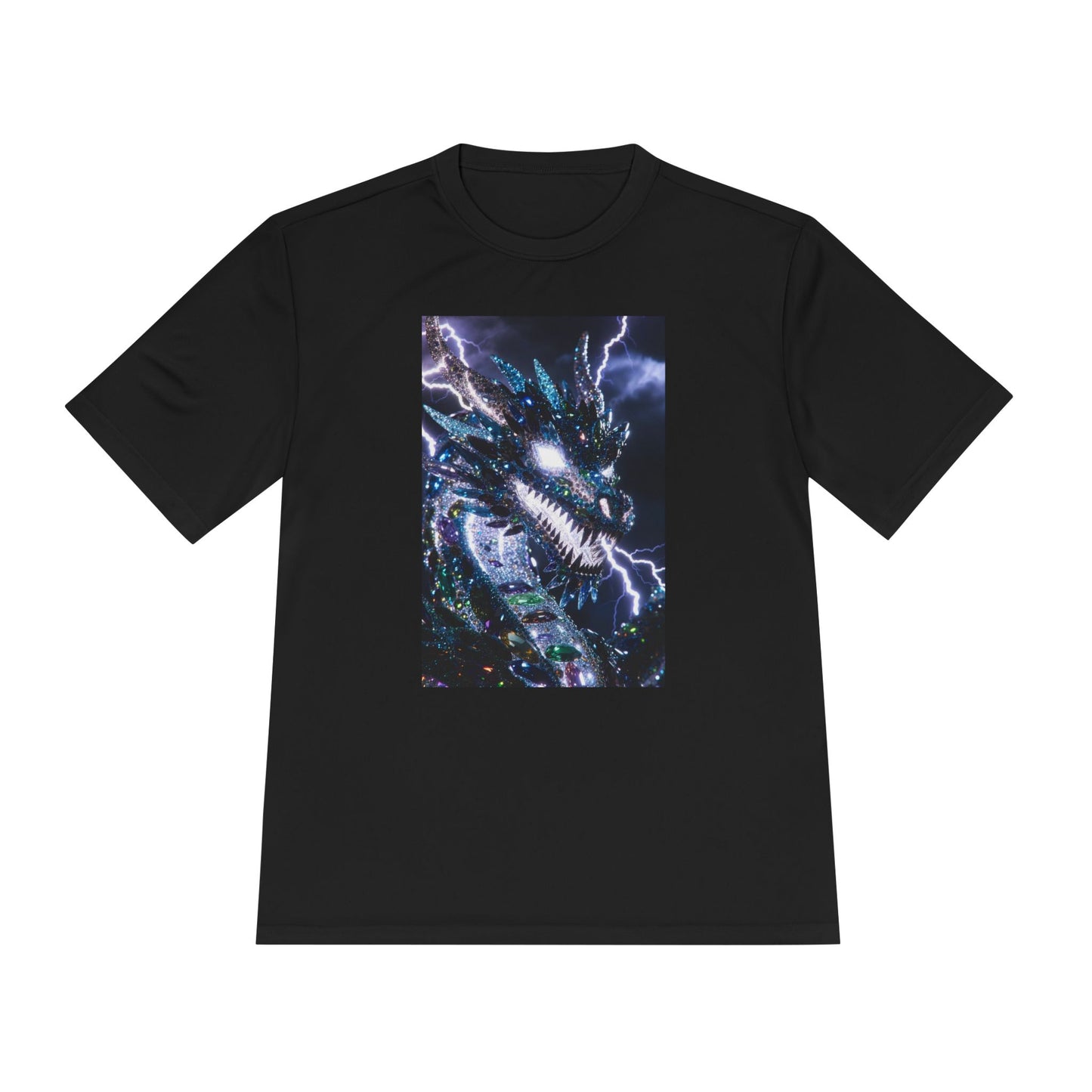 Lightning Dragon Graphic Tee — Cosmic Fantasy Dragon Shirt