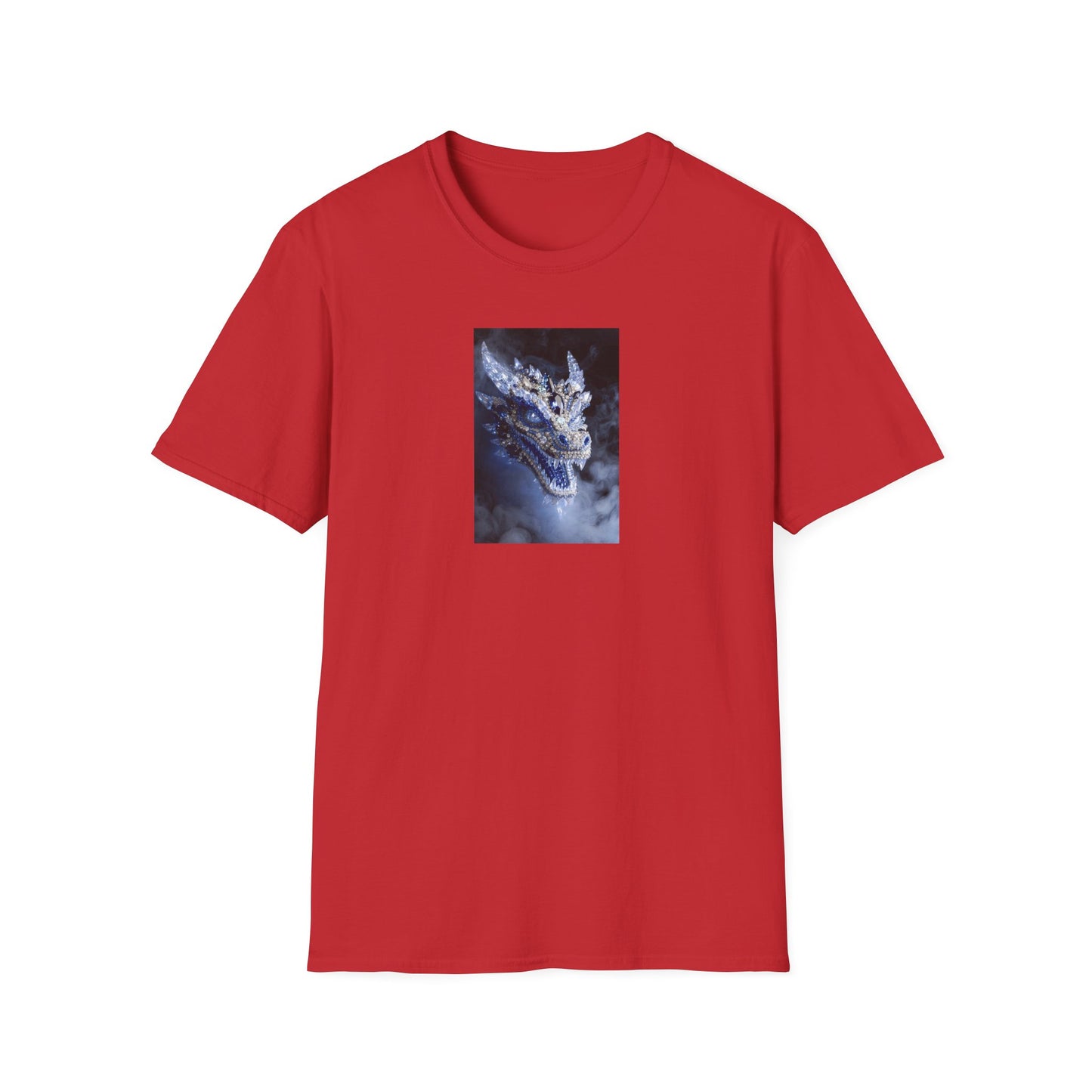 Dragon Portrait T-Shirt — Mystical Blue Dragon Art Tee