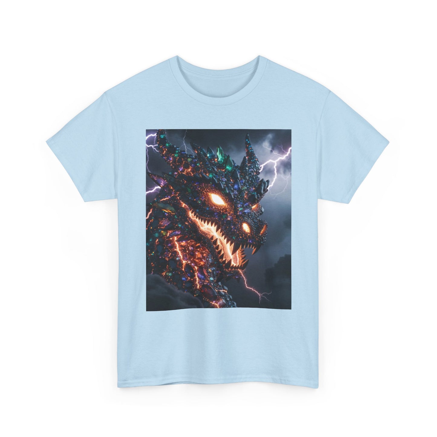 Molten Fury Dragon T‑Shirt — Lightning Kaiju Graphic Tee
