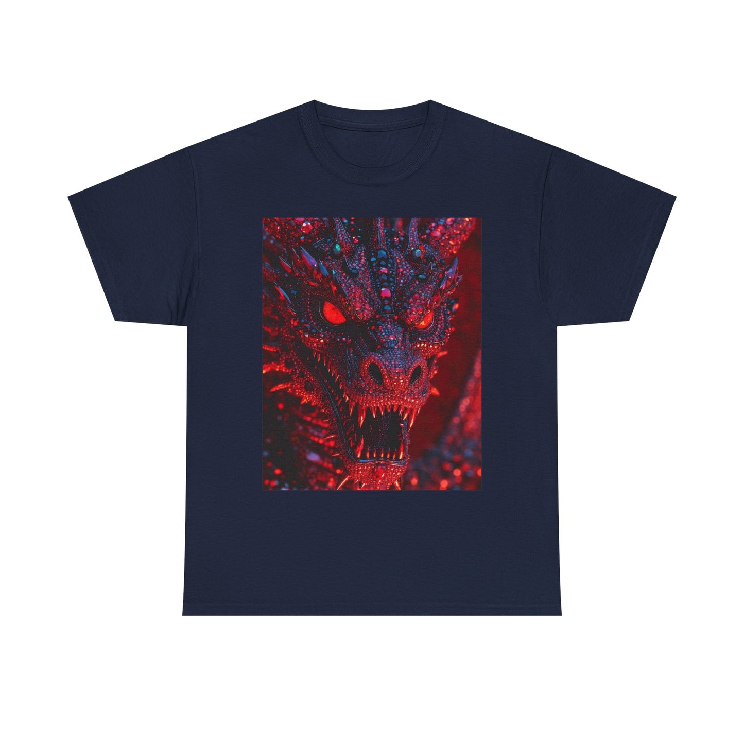 Dragon Rage Graphic Tee — Red Demon Dragon Face T-Shirt