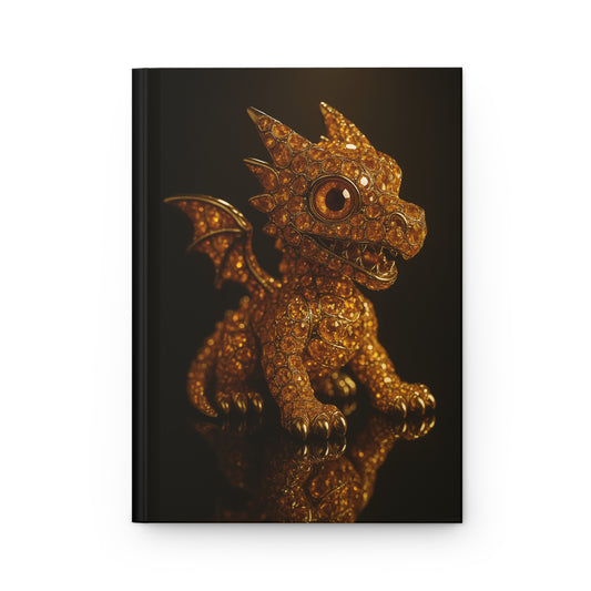 Sparkling Dragon Hardcover Journal for Fantasy Lovers, Gift for Writers, Dragon Enthusiasts, Notebook, Diary, Gift Idea, Adventure Journal