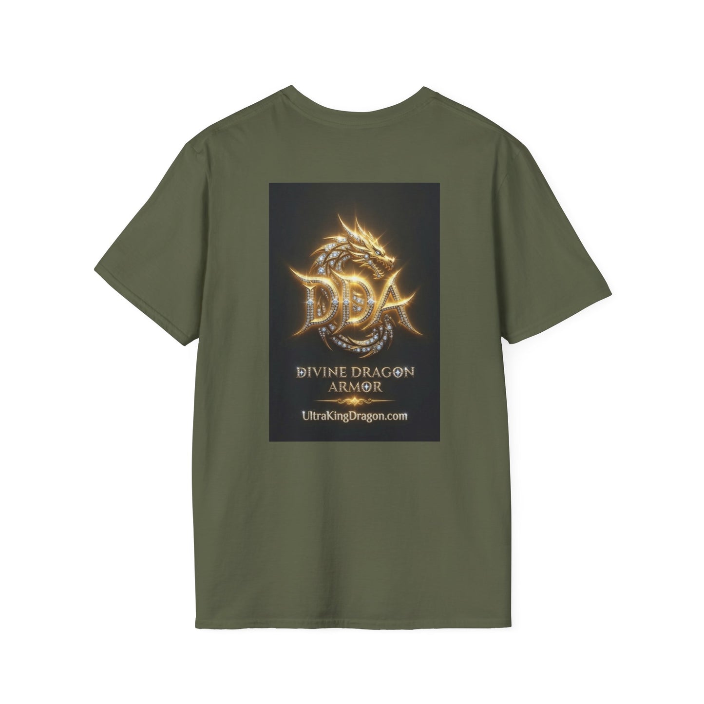 Dragon Skull T‑Shirt — Neon Green Crystal Wyvern Graphic Tee