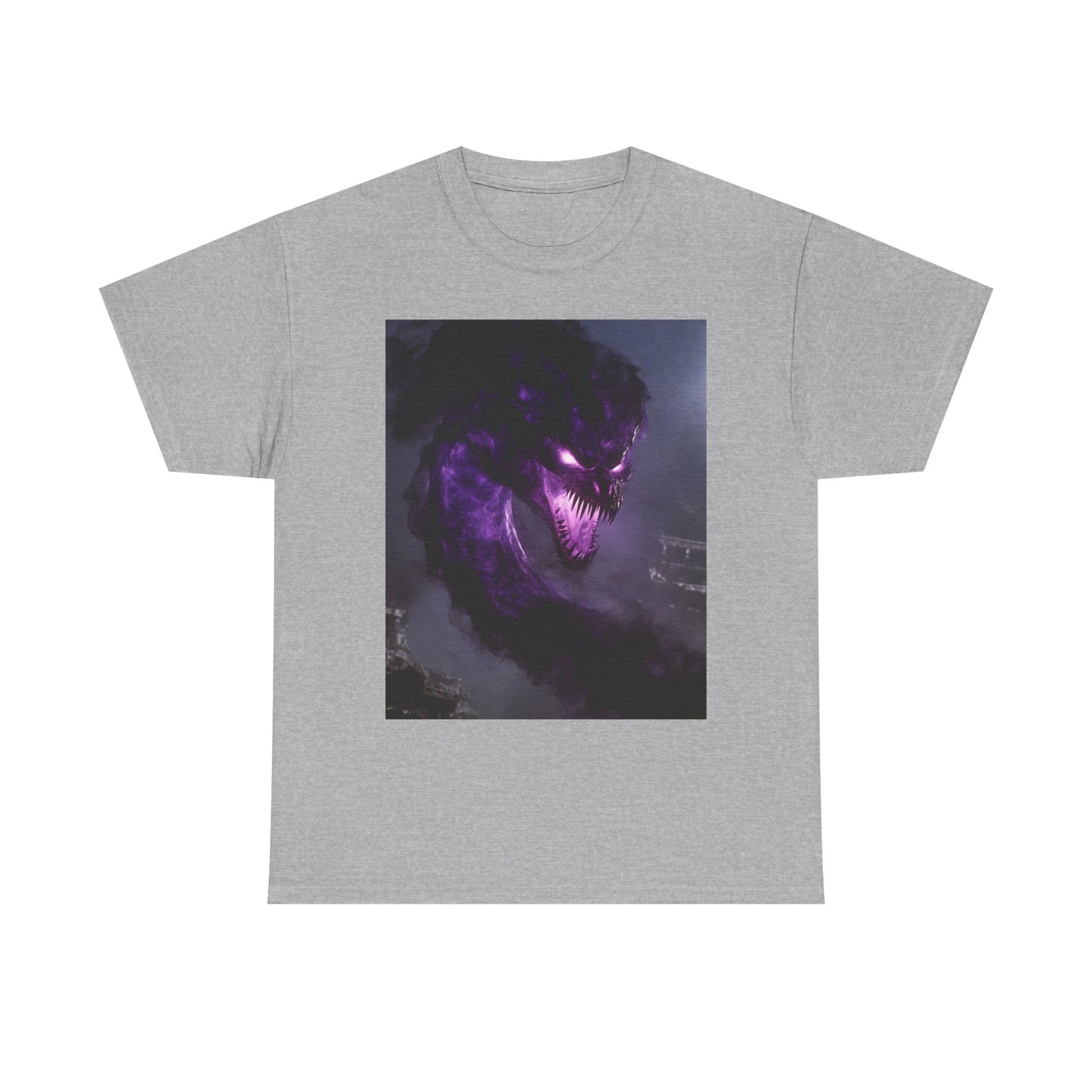 Divine Purple Dragon Ghost Heavy Cotton Tee