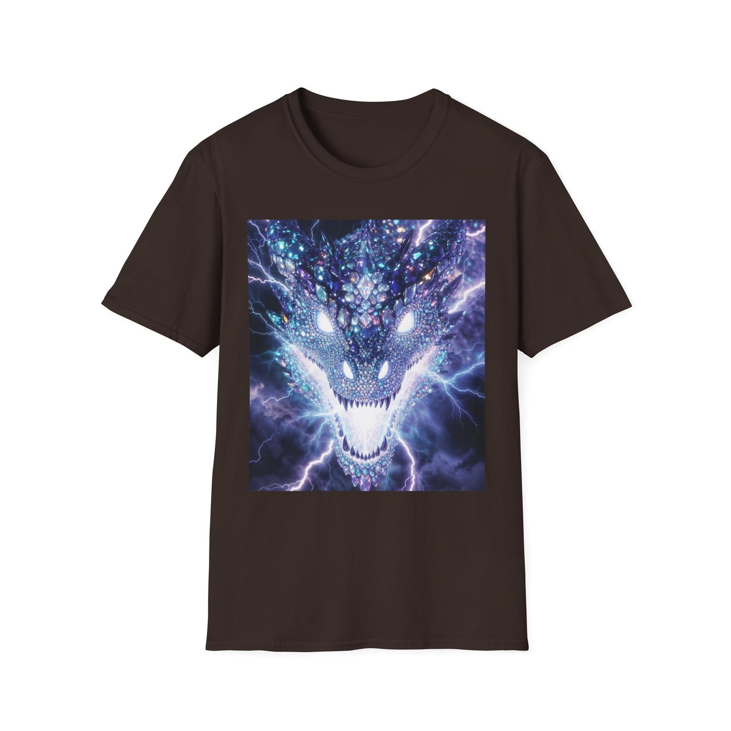 Electric Dragon T-Shirt — Neon Lightning Monster Graphic Tee