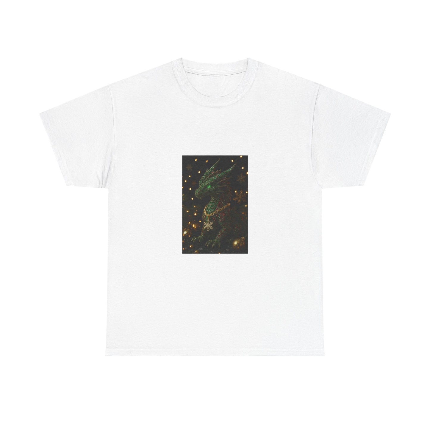 Christmas Dragon Constellation T-Shirt — Mystical Green Dragon & Starry Night Tee
