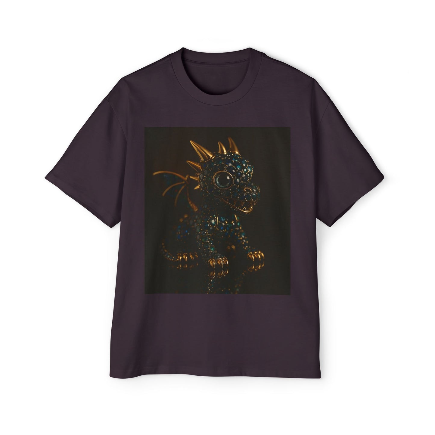 Dragon Design Oversized Tee, Casual Wear, Graphic Shirt, Gift for Fantasy Lovers, Unique T-Shirt, Perfect for Festivals and Everyday