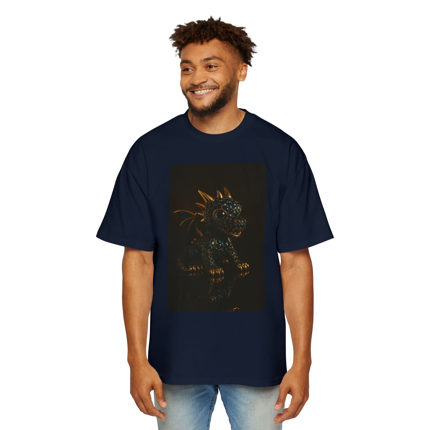 A Dragon Design Oversized Tee, Casual Wear, Graphic Shirt, Gift for Fantasy Lovers, Unique T-Shirt, Perfect for Festivals and Everyday