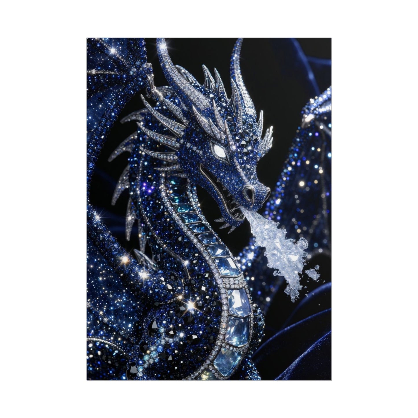 Rolled Poster — Sparkling Ice Dragon Art Print