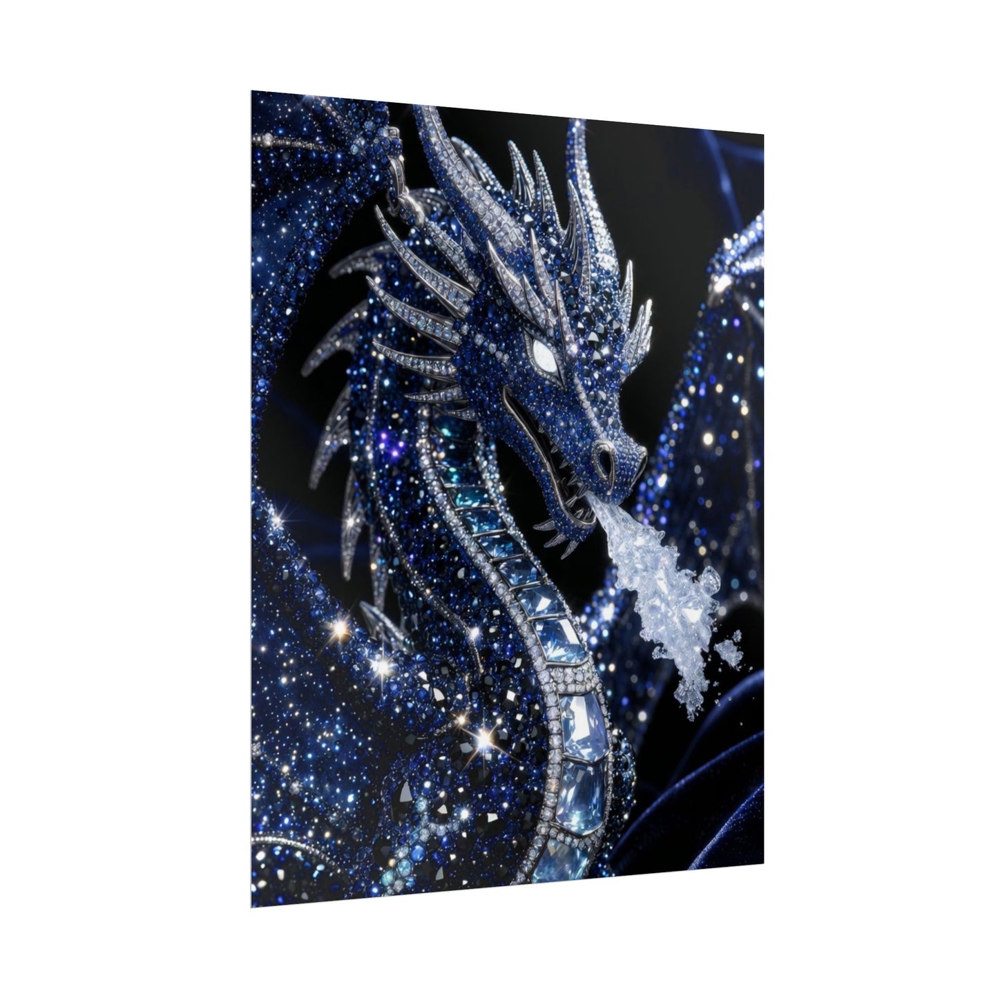 Rolled Poster — Sparkling Ice Dragon Art Print