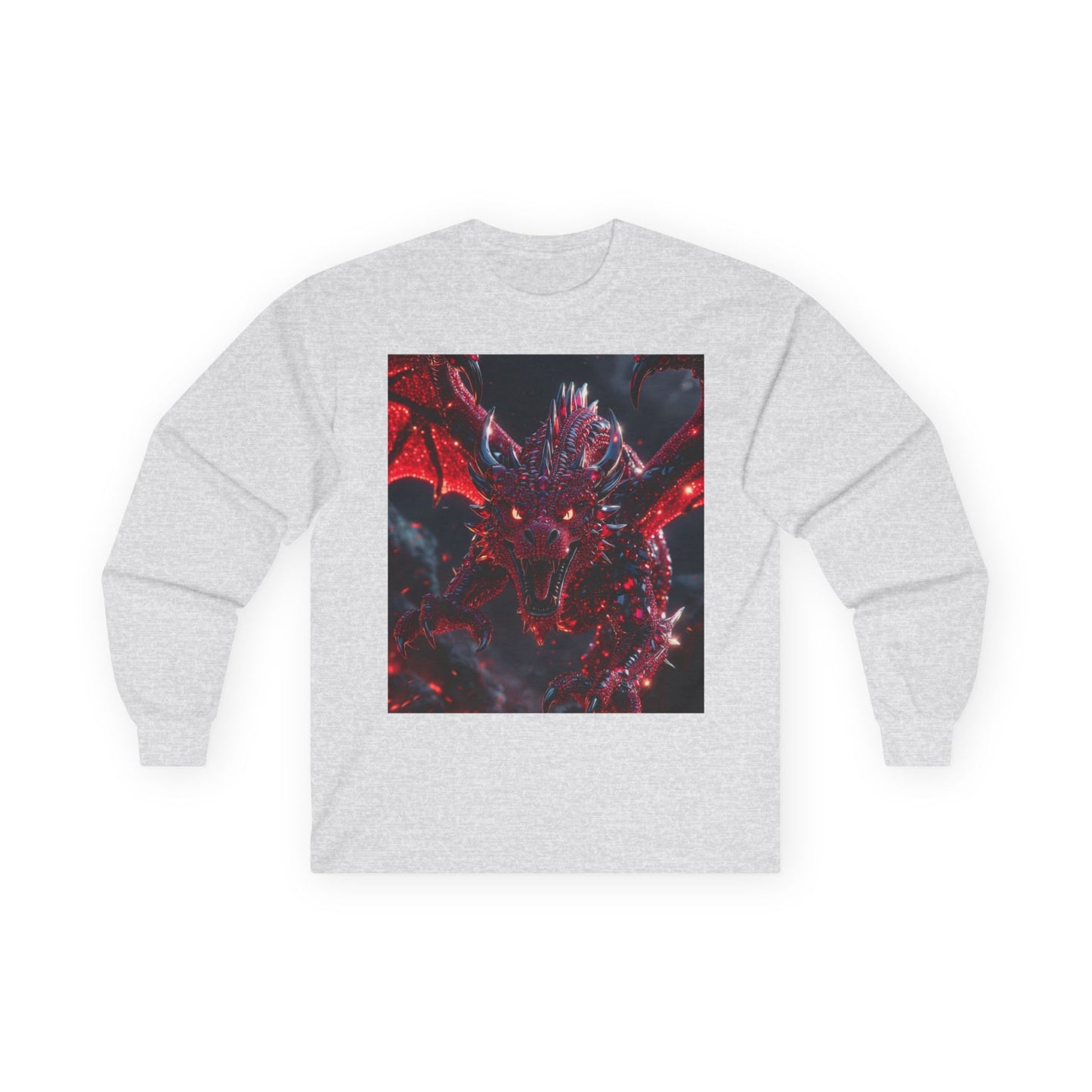 Red Dragon Fantasy Long Sleeve Tee