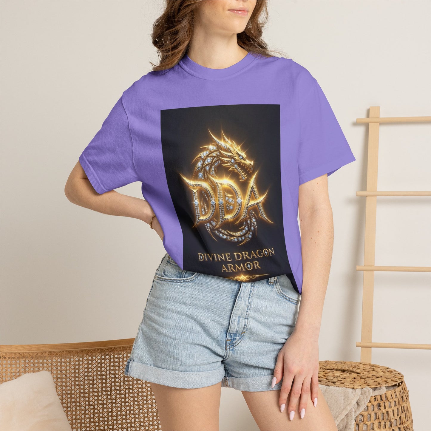 A DIVINE DRAGON ARMOR MEN OR WOMANS Garment-Dyed T-shirt