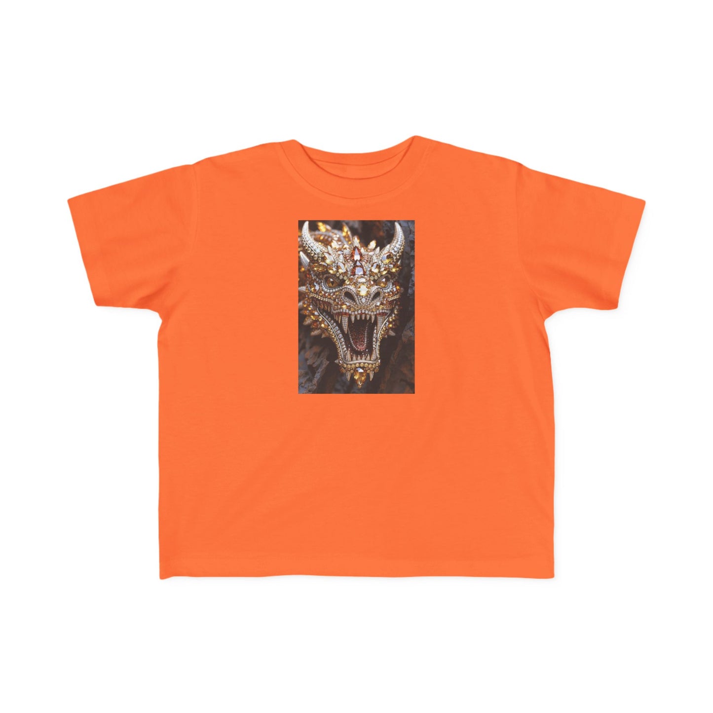 Toddler Tee — Fierce Gold Dragon Graphic Shirt