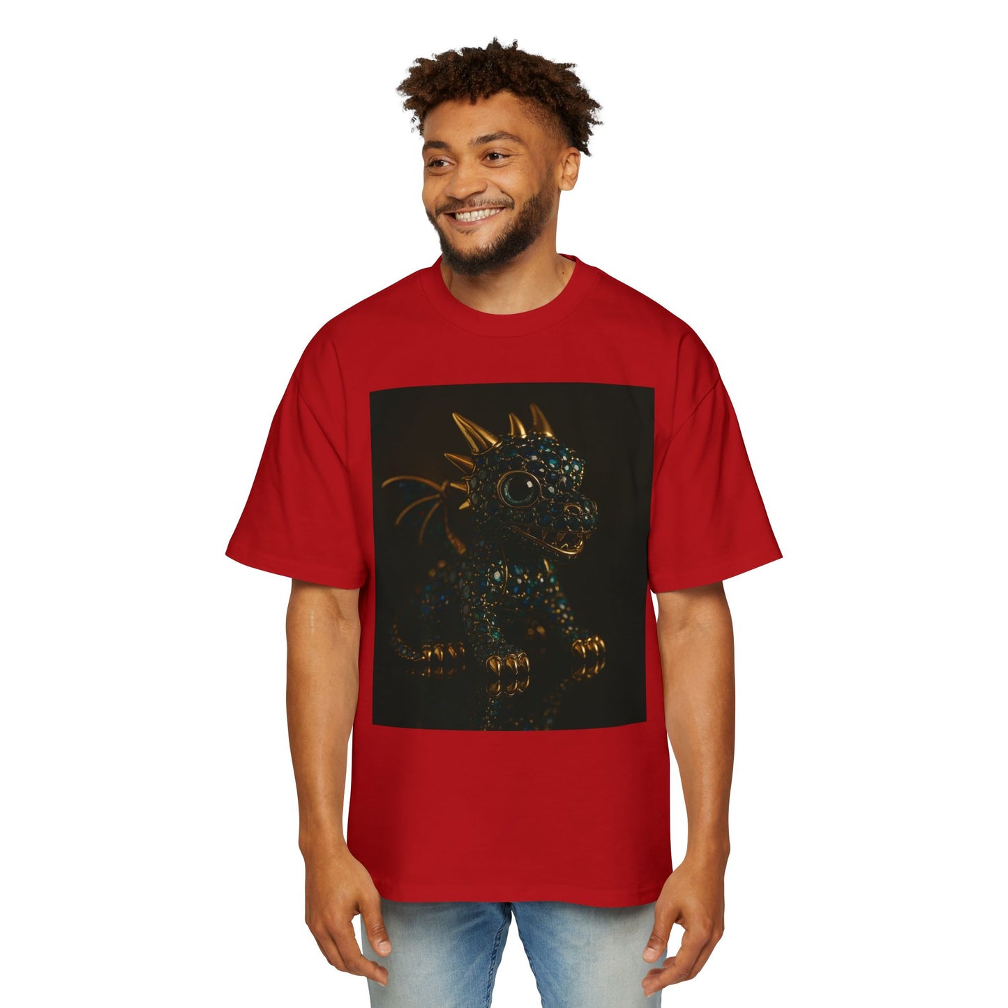 Dragon Design Oversized Tee, Casual Wear, Graphic Shirt, Gift for Fantasy Lovers, Unique T-Shirt, Perfect for Festivals and Everyday