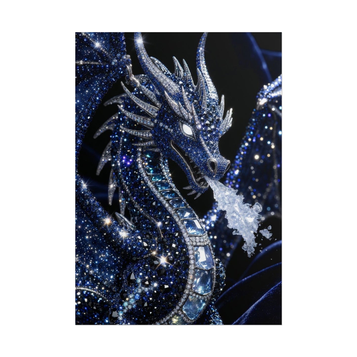 Rolled Poster — Sparkling Ice Dragon Art Print