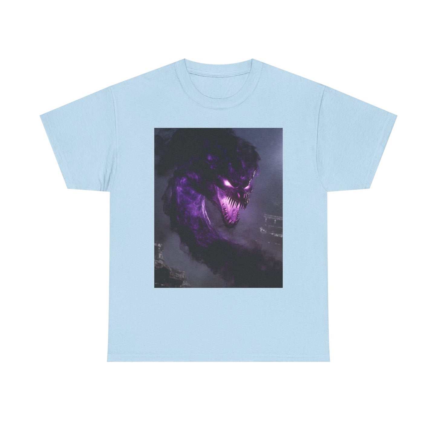 Divine Purple Dragon Ghost Heavy Cotton Tee
