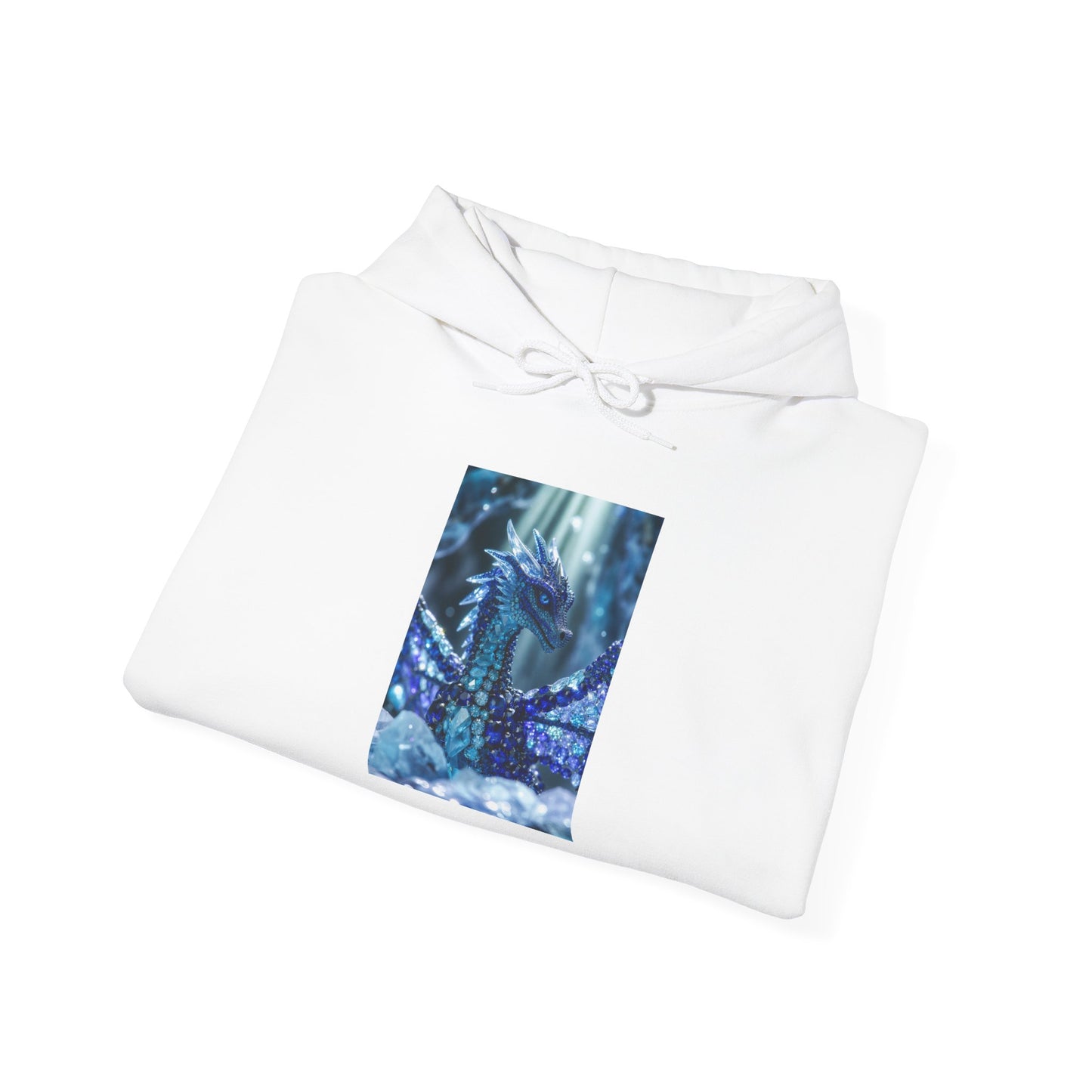 Blue Forest Dragon Hoodie — Mystic Night Scene Sweatshirt